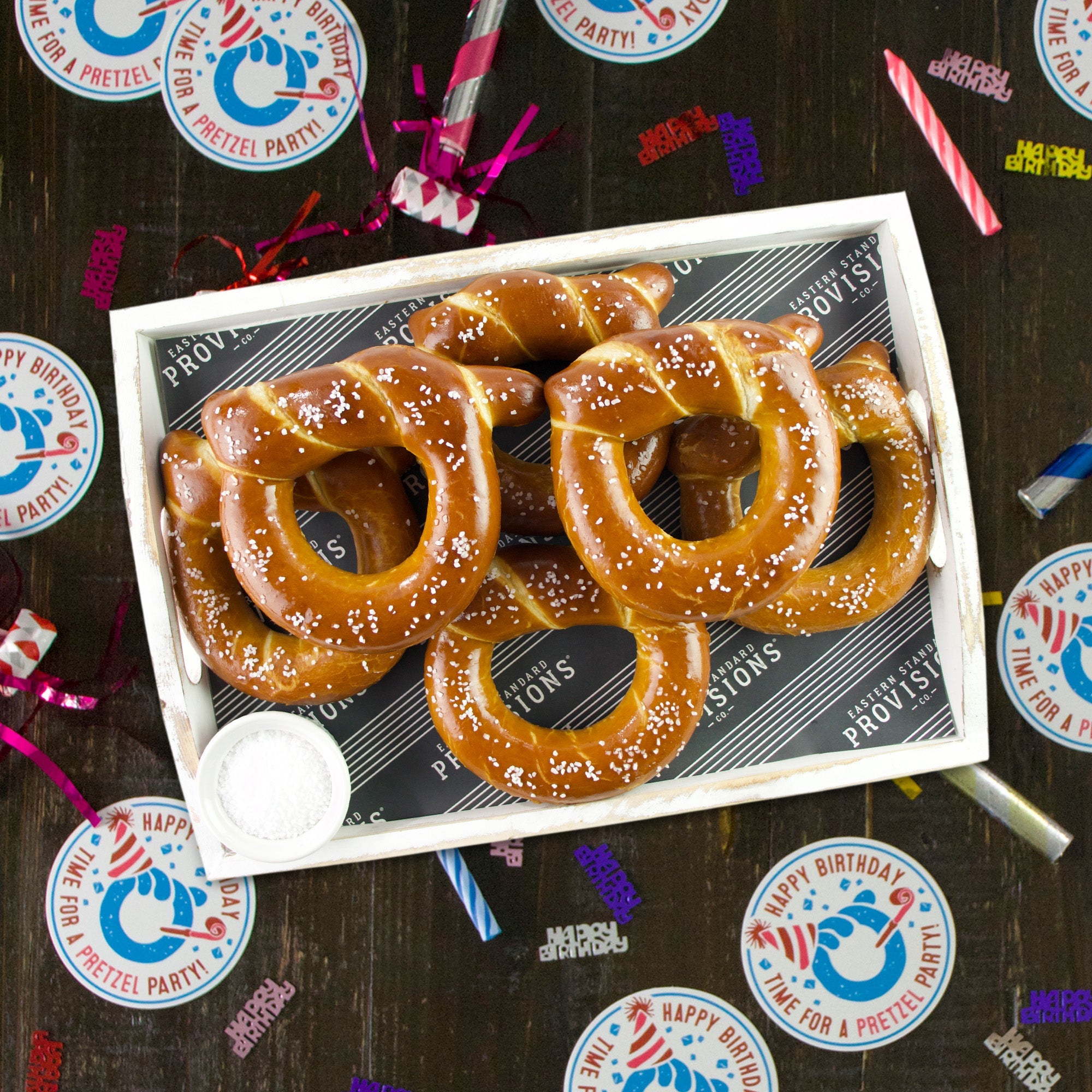 Wheelhouse Signature Soft Pretzel Box - Happy Birthday