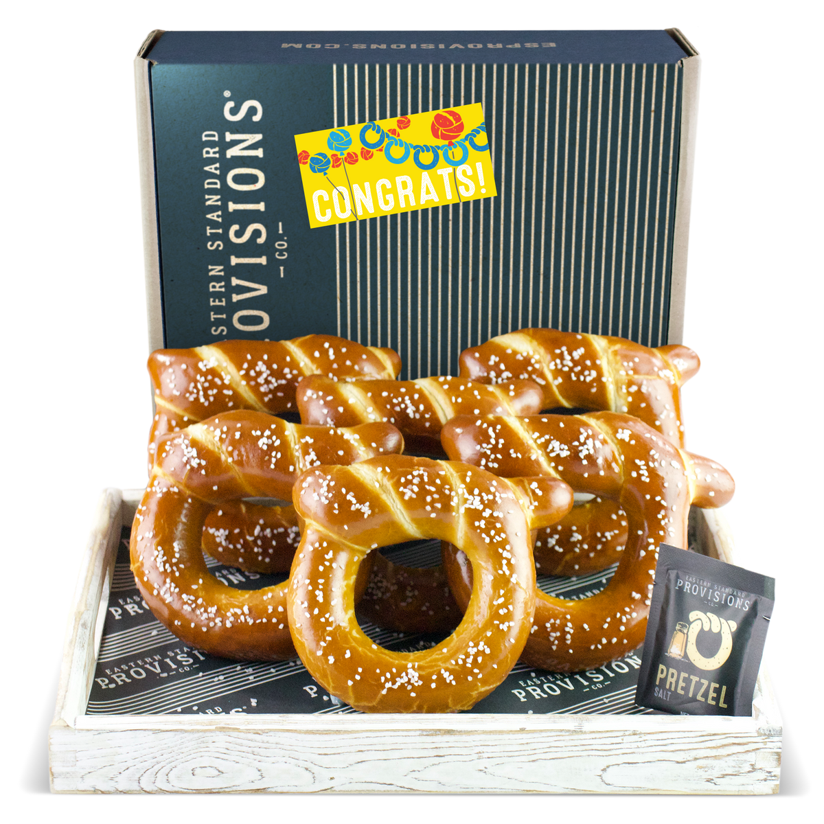 Wheelhouse Signature Soft Pretzel Box - Congratulations
