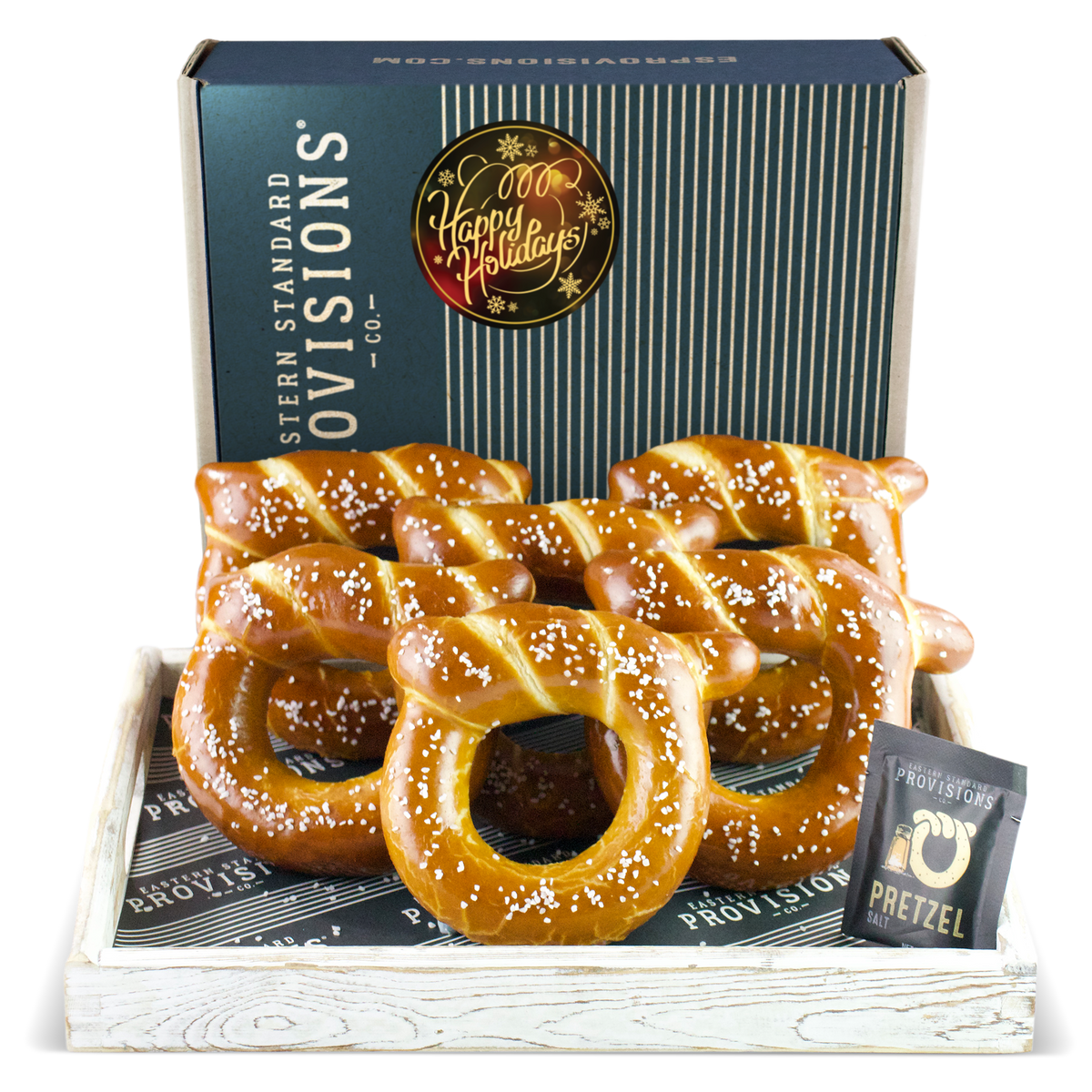 Wheelhouse Signature Soft Pretzel Box - Happy Holidays