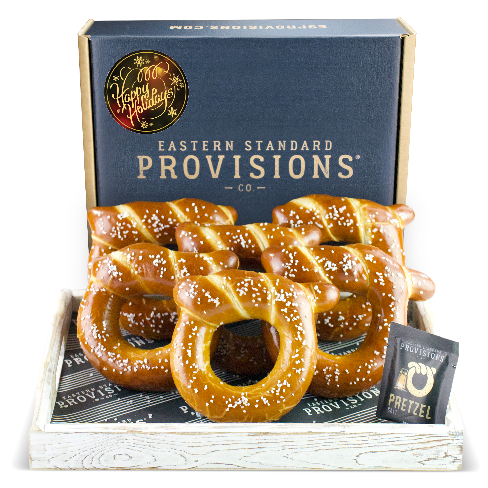 WHEELHOUSE SIGNATURE SOFT PRETZEL BOX - Happy Holidays