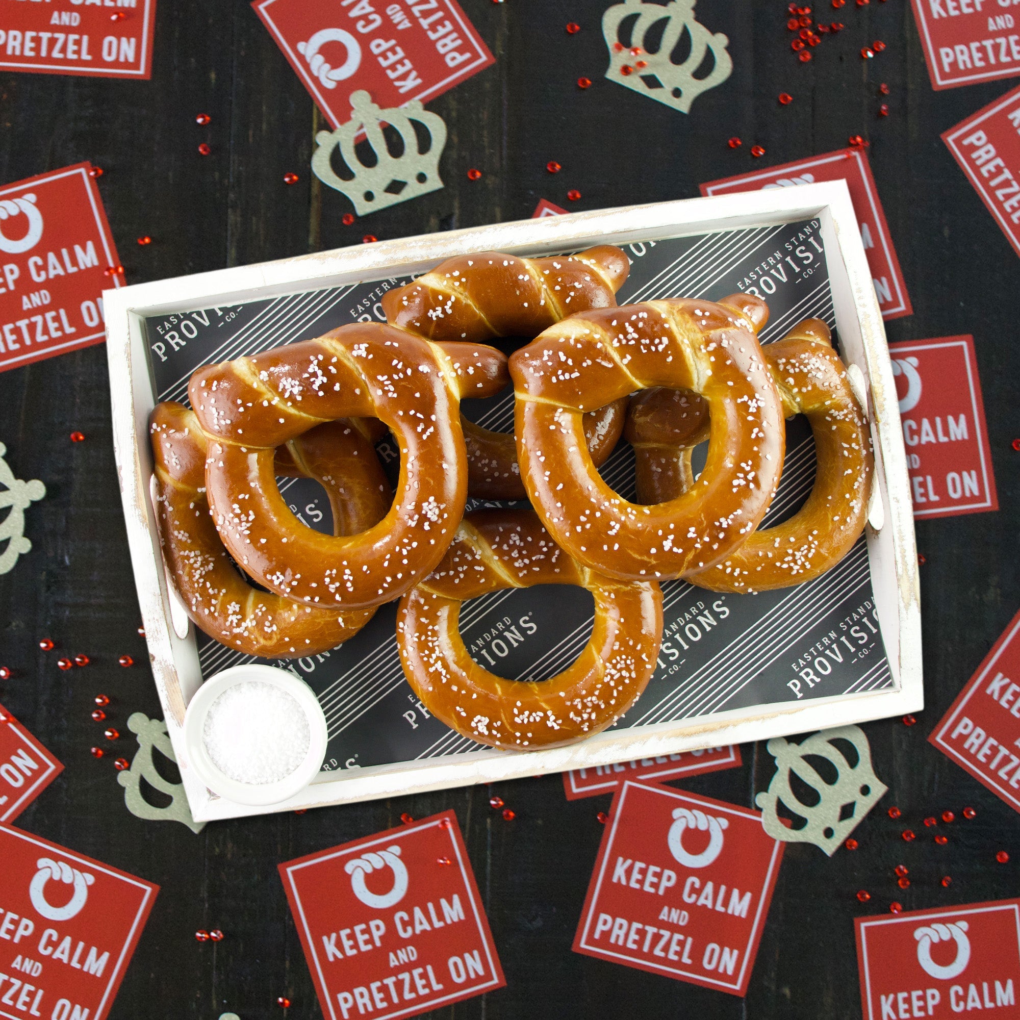 Wheelhouse Signature Soft Pretzel Box - Keep Calm & Pretzel On