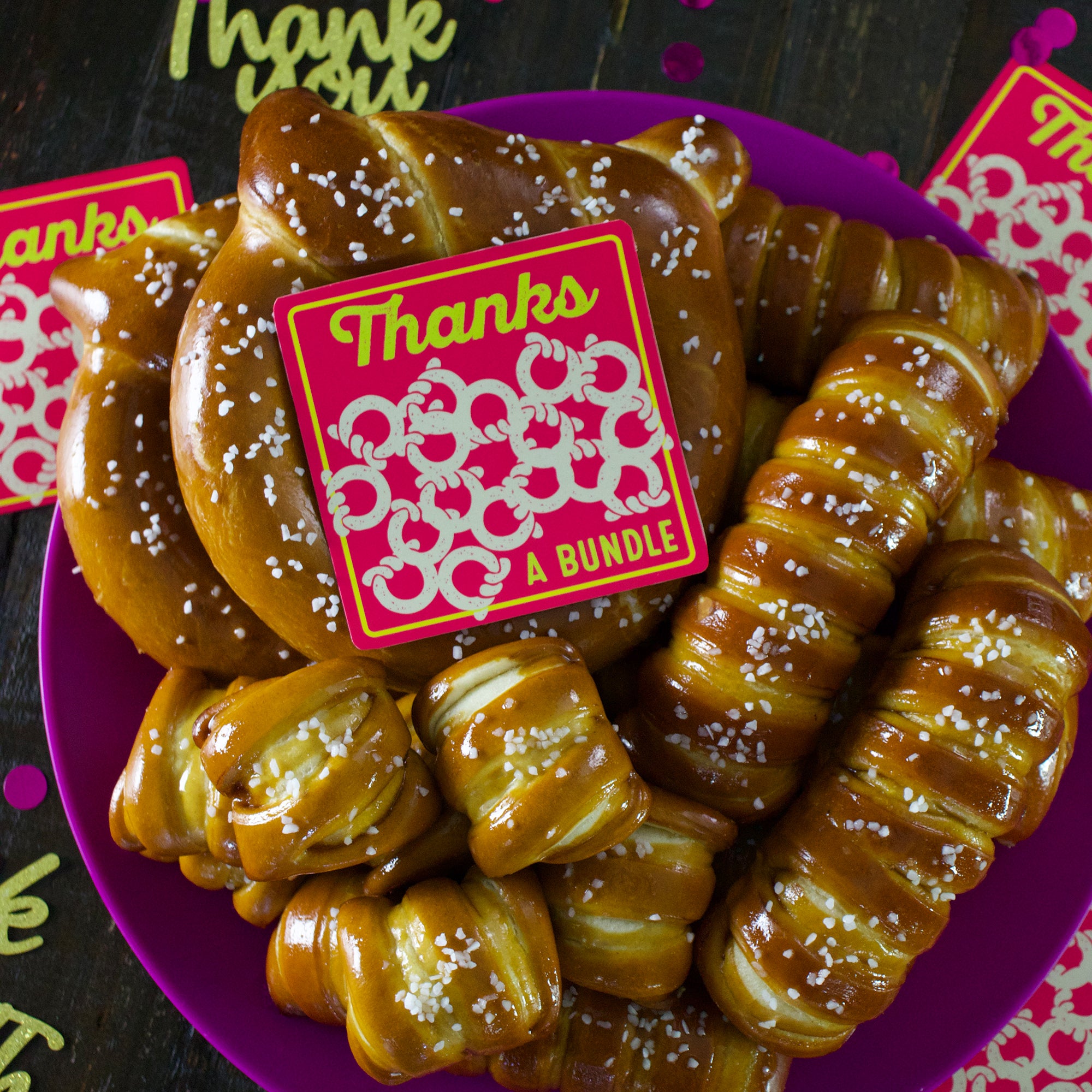 Turnbuckle Soft Pretzel Box - Thank You