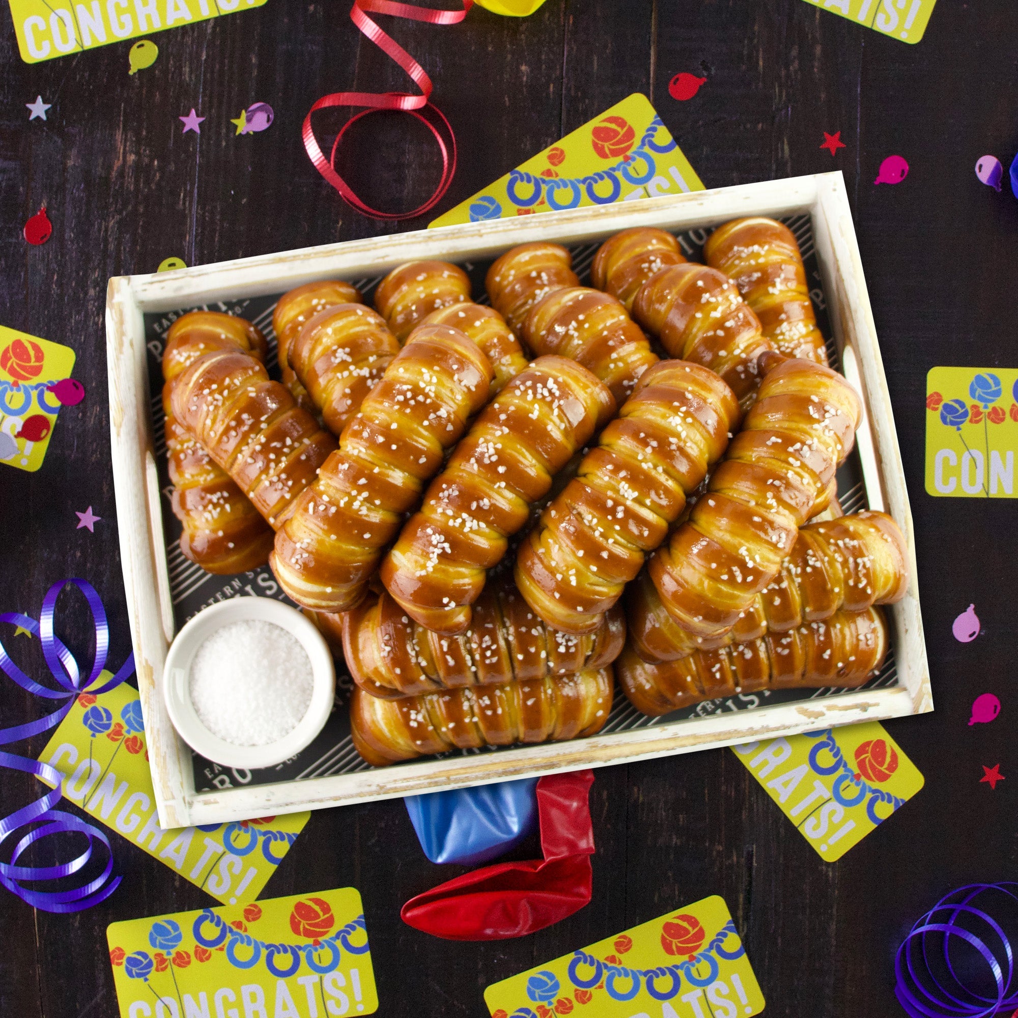 Turnbuckle Soft Pretzel Box - Congratulations