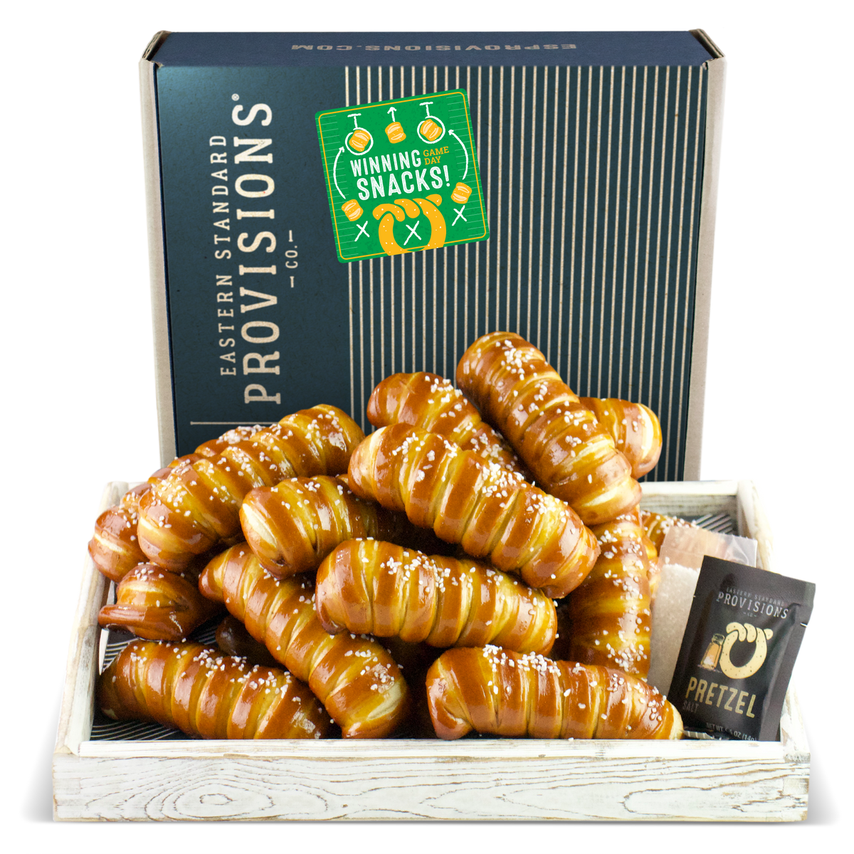 Turnbuckle Sticks Soft Pretzel Box- Game Day