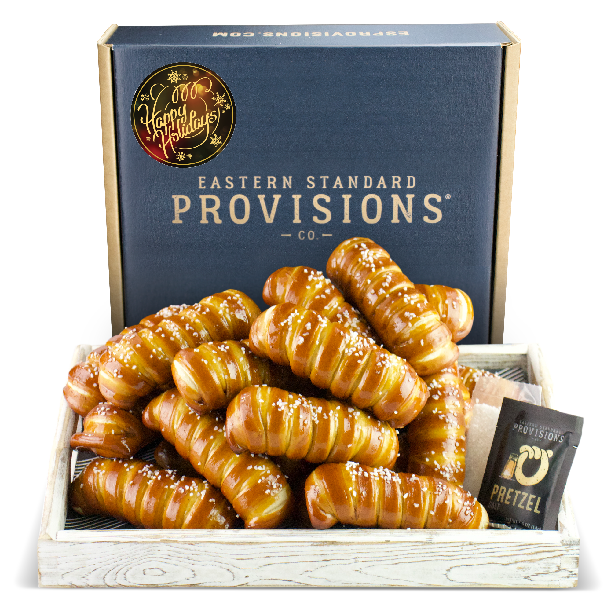 Turnbuckle Soft Pretzel Box - Happy Holidays