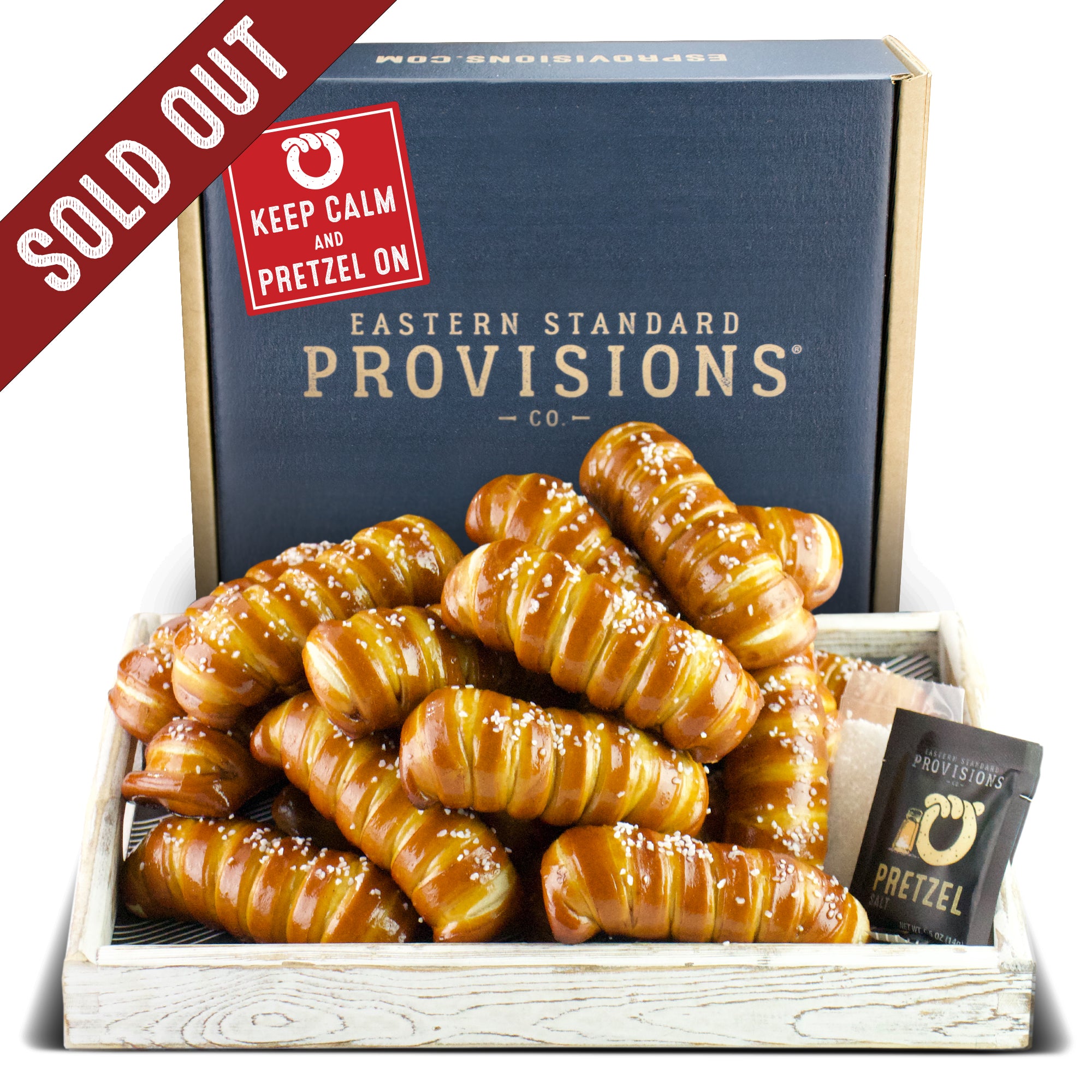 Turnbuckle Soft Pretzel Box - Keep Calm & Pretzel On