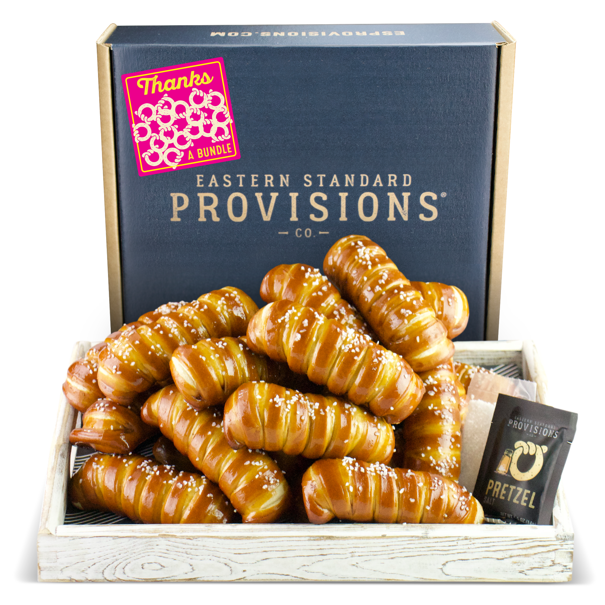 TURNBUCKLE STICKS SOFT PRETZEL BOX - Thank You