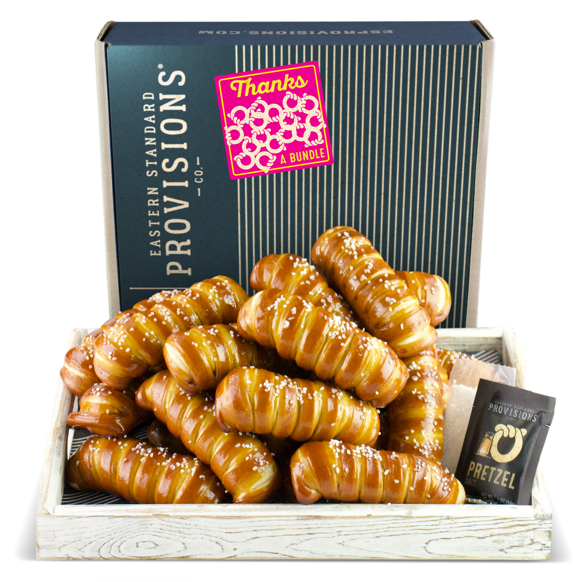 Turnbuckle Sticks Soft Pretzel Box - Thank You