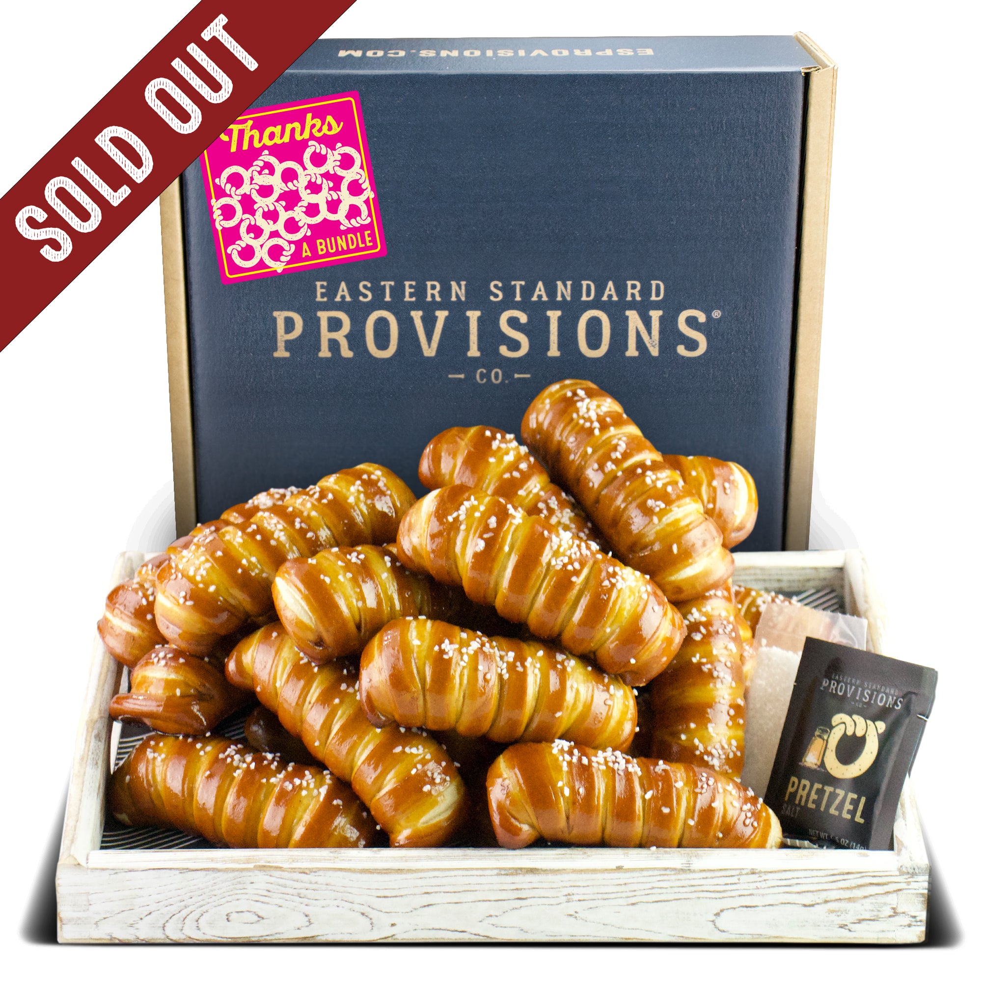 Turnbuckle Soft Pretzel Box - Thank You