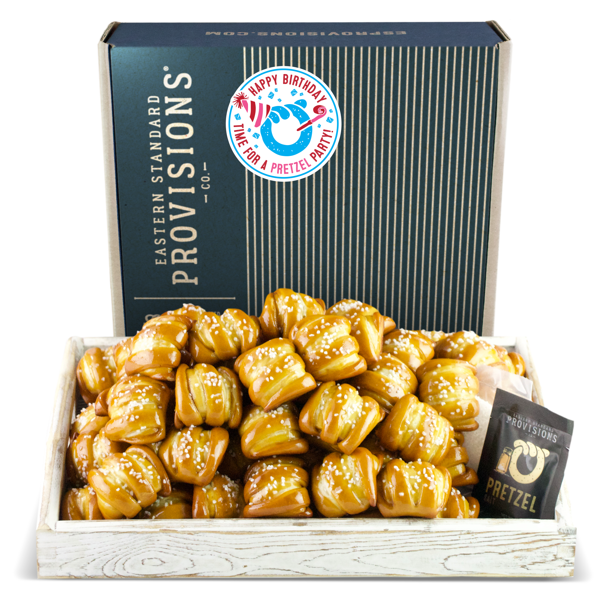 One-Timer Bites Soft Pretzel Box - Happy Birthday – Eastern