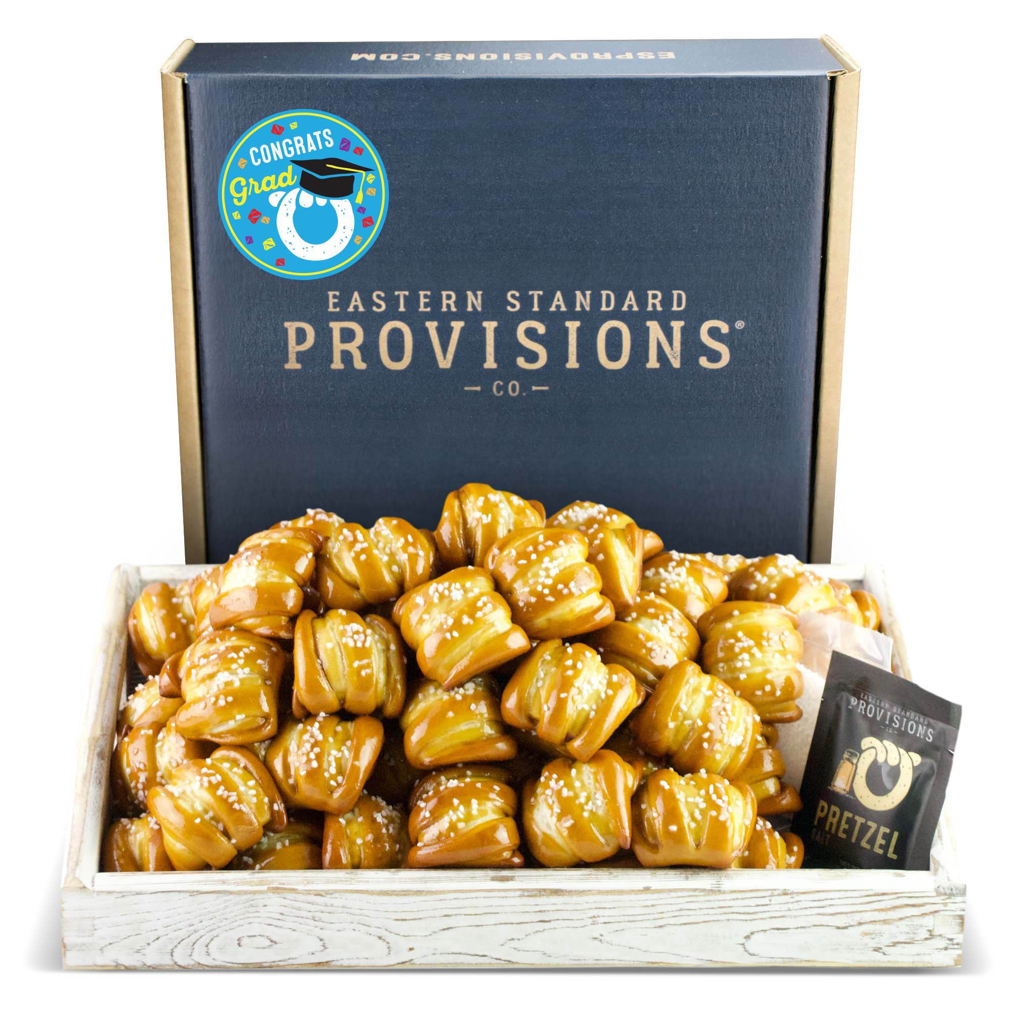 One-Timer Bites Soft Pretzel Box - Congrats Grad