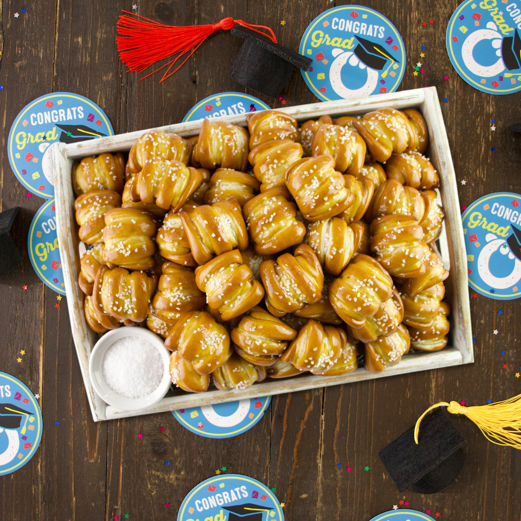 One-Timer Bites Soft Pretzel Box - Congrats Grad