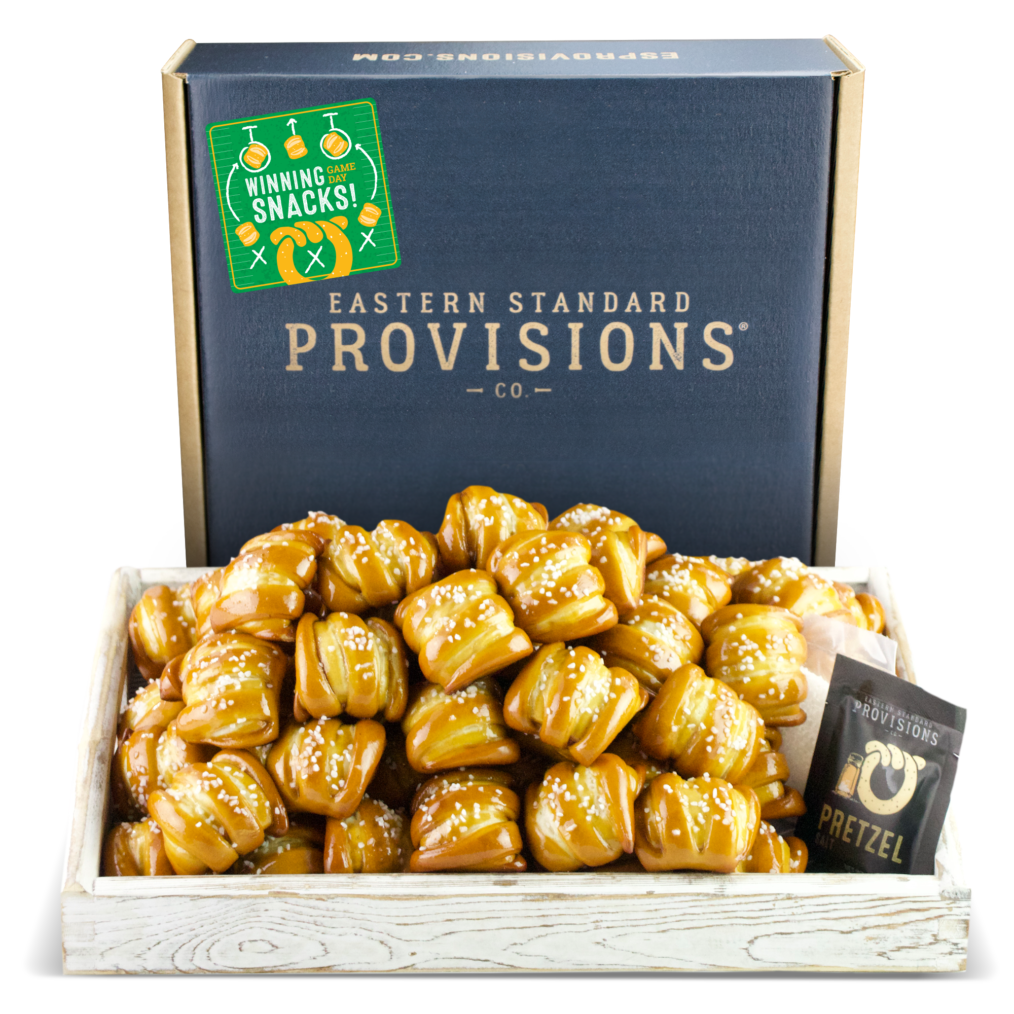 ONE-TIMER BITES SOFT PRETZEL BOX - Game Day