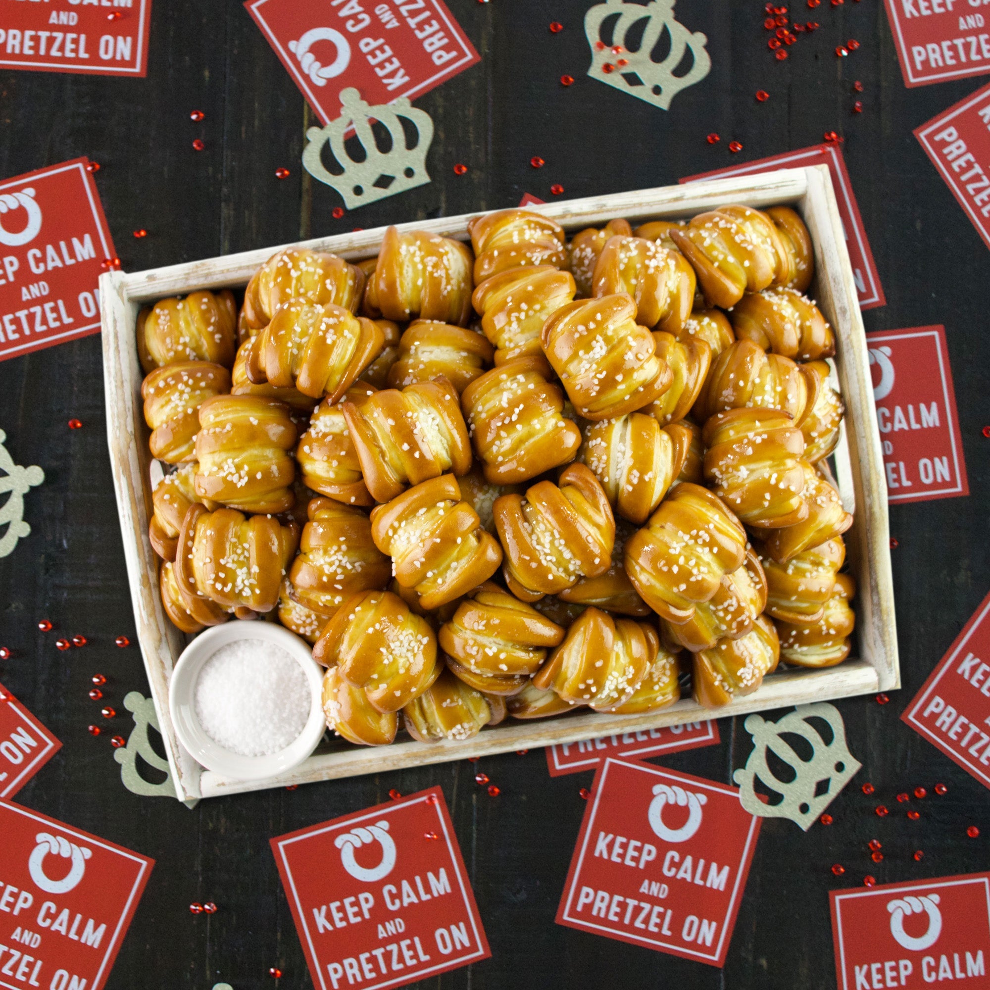 One-Timer Bites Soft Pretzel Box - Keep Calm & Pretzel On