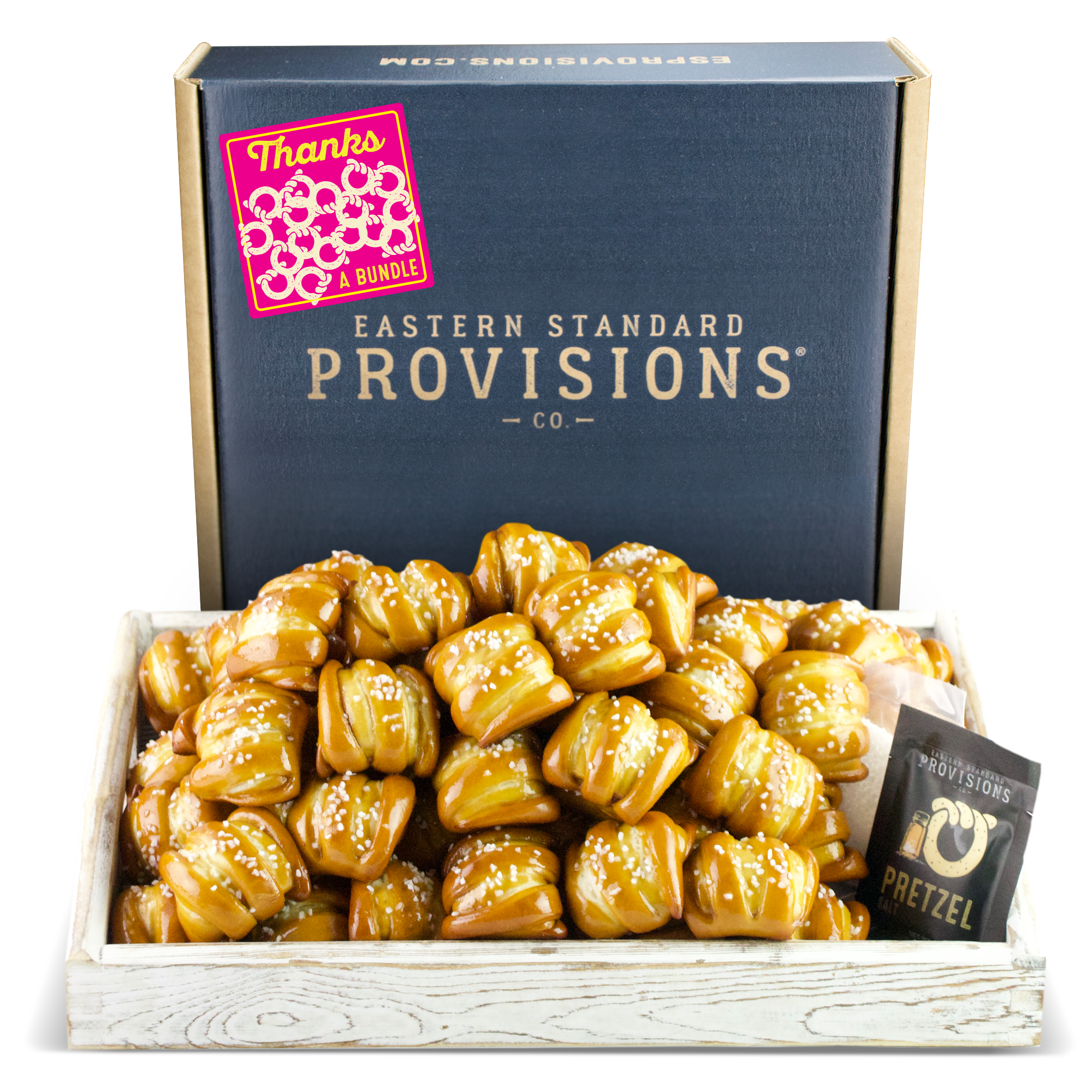 One-Timer Bites Soft Pretzel Box - Thank You