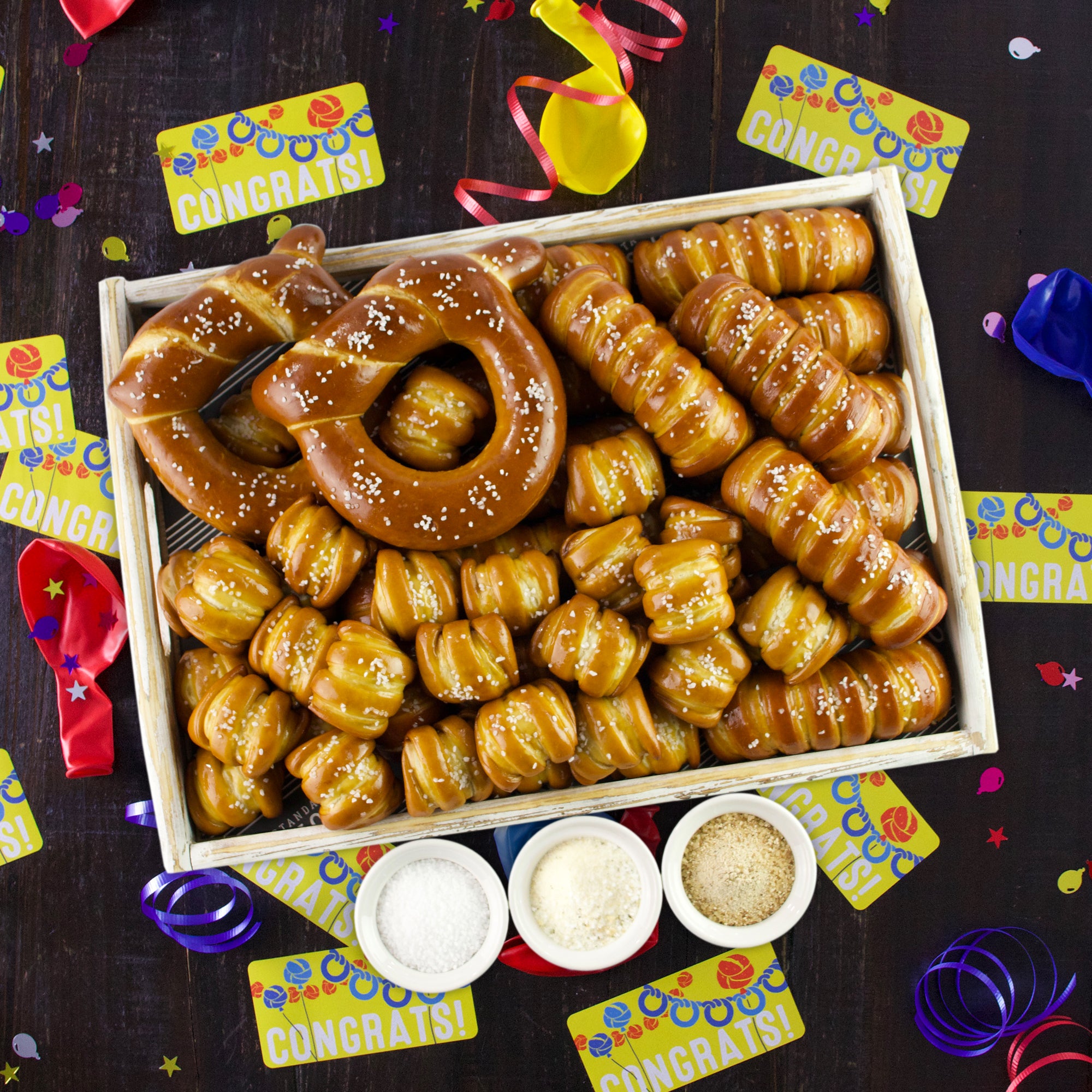 Soft Pretzel & Salts Variety Box - Congratulations