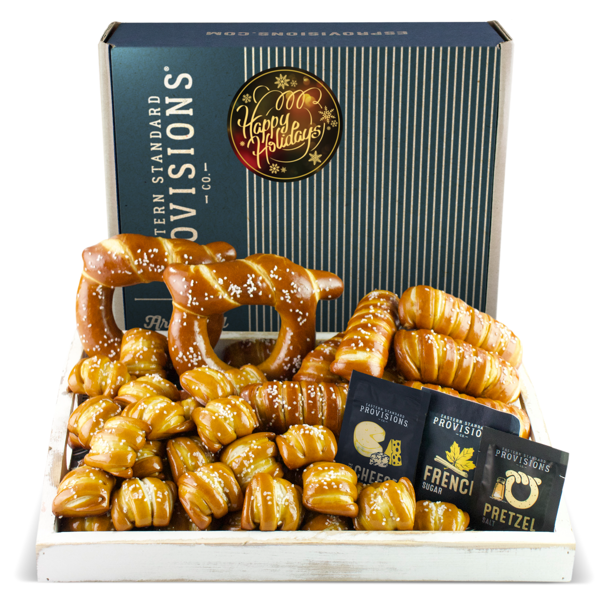 Soft Pretzels & Salts Variety Box - Happy Holidays