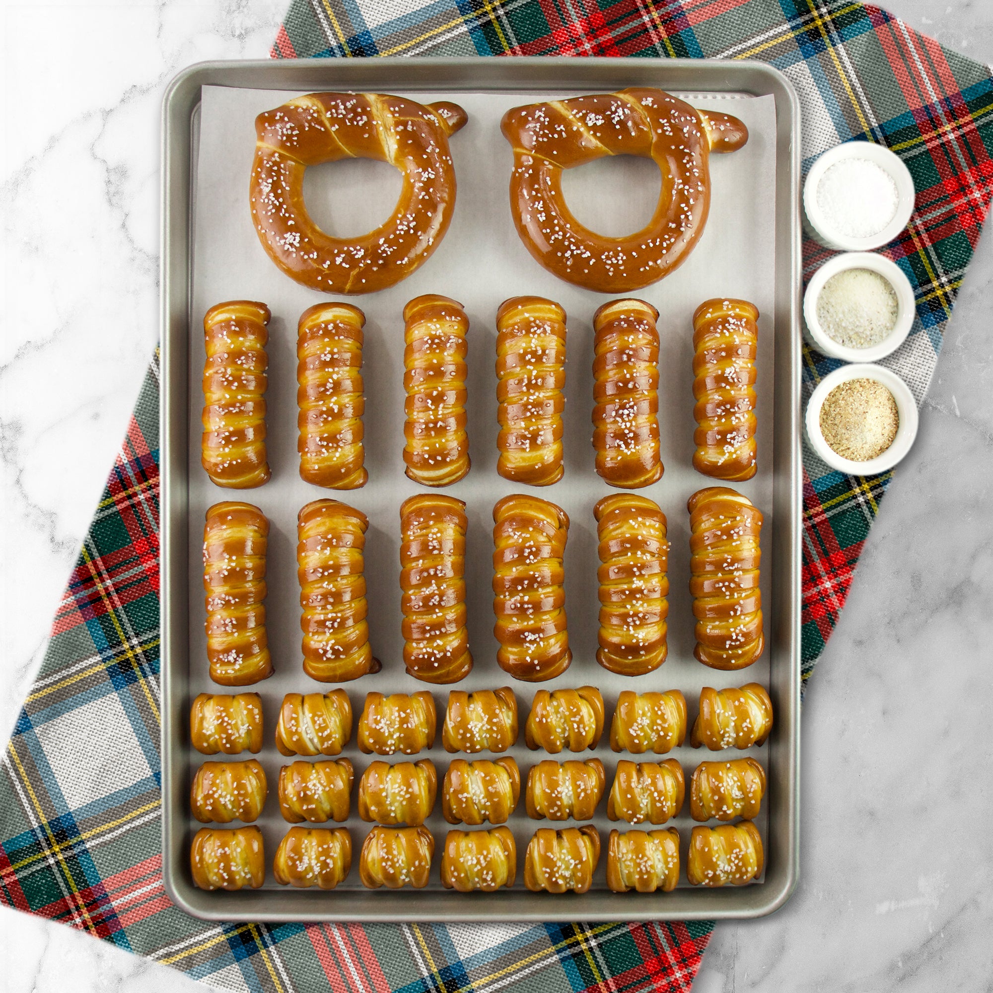 SOFT PRETZELS & SALTS VARIETY BOX - Happy Holidays