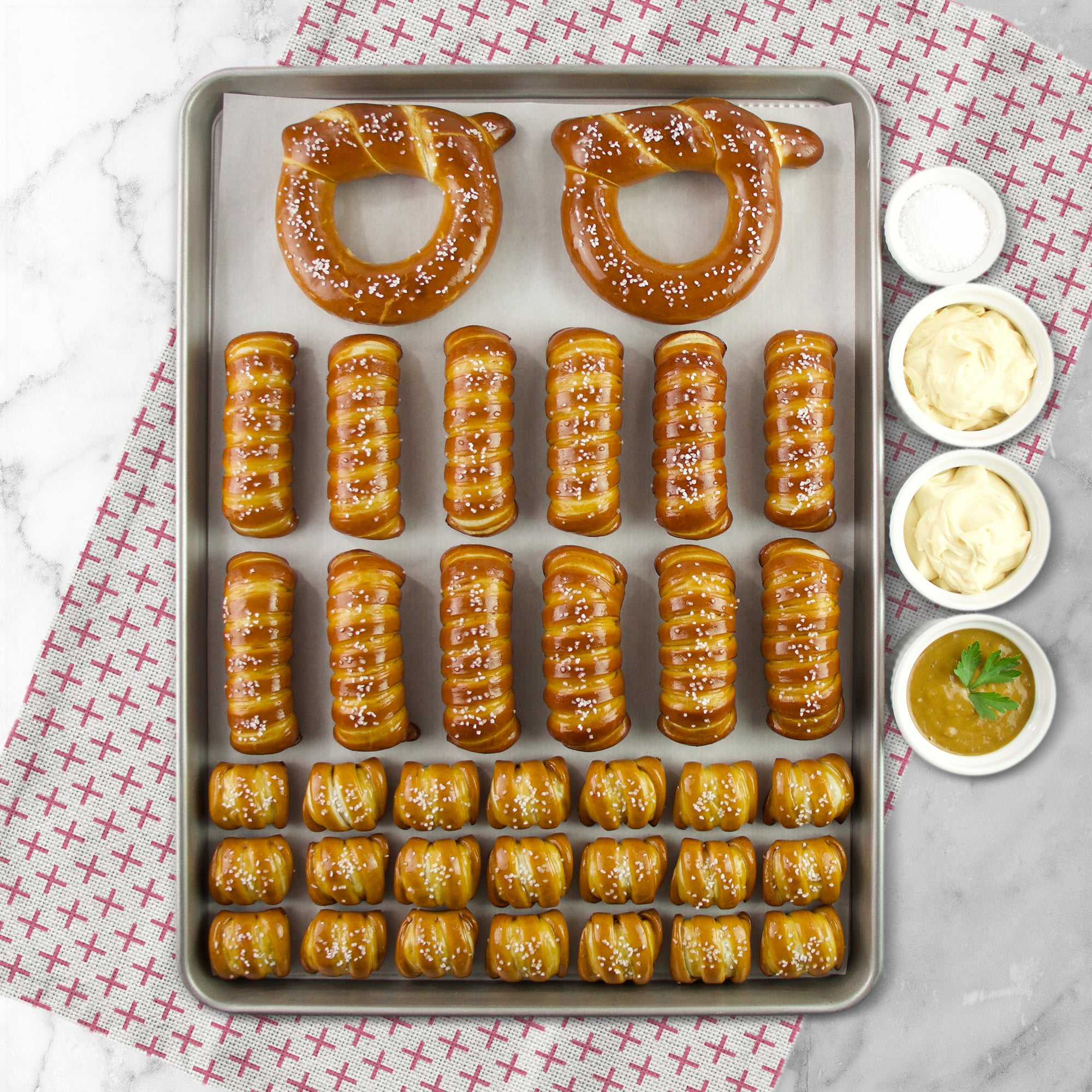 SOFT PRETZELS & SAUCES VARIETY BOX - Well Wishes