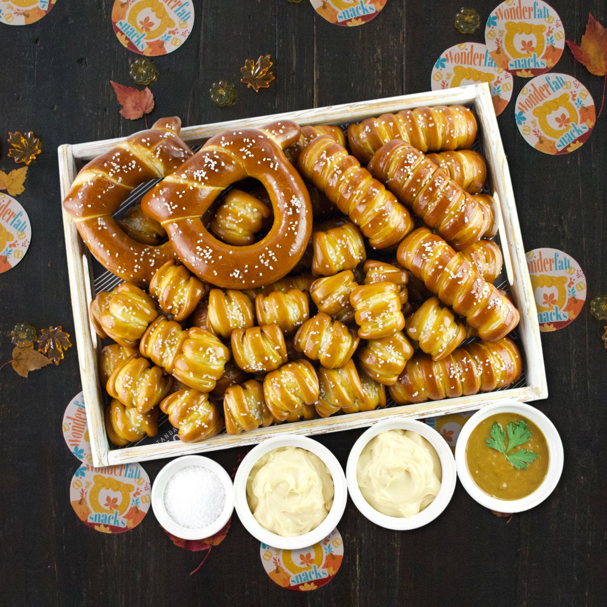 Soft Pretzels & Sauces Variety Box - Wonderfall
