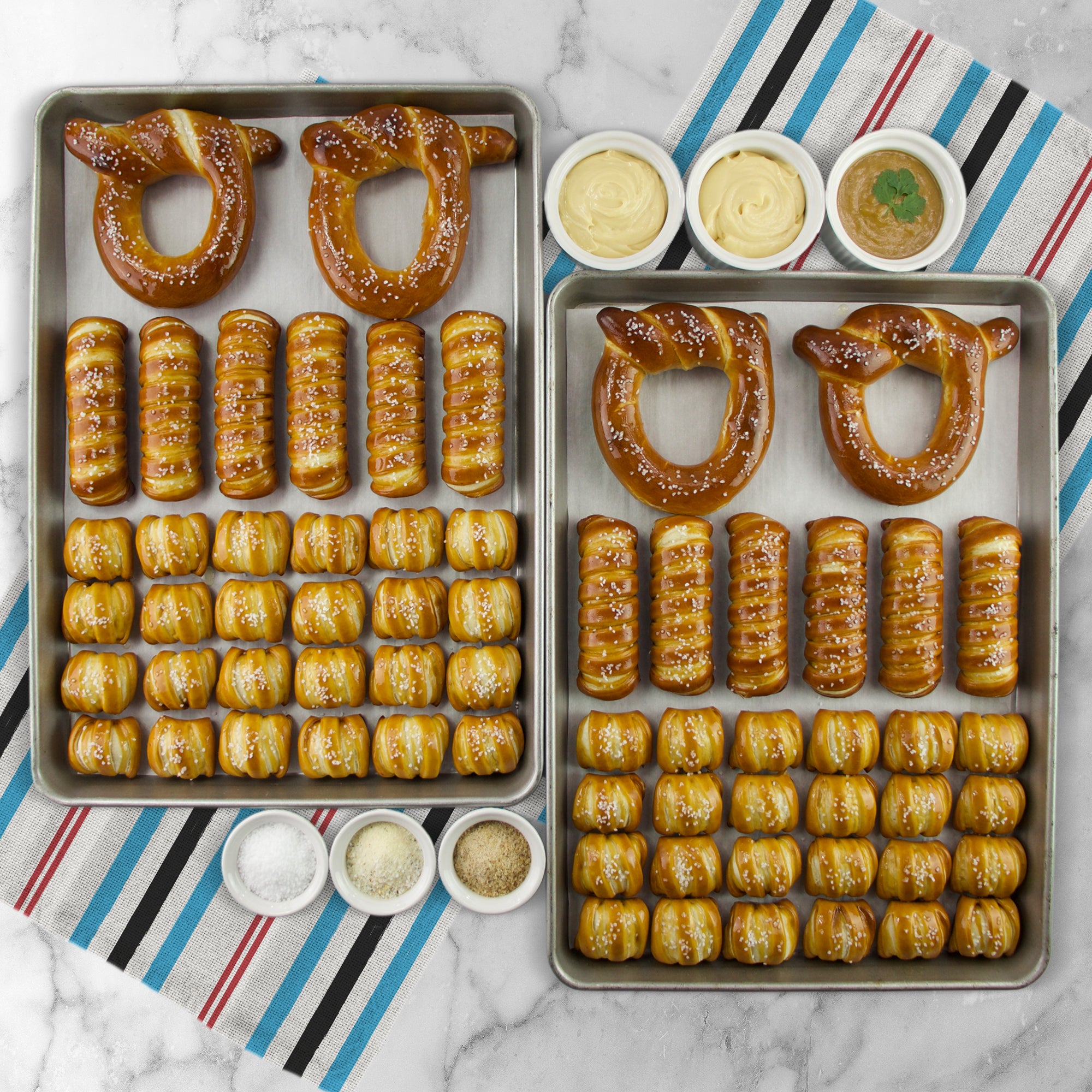 Soft Pretzels, Salts & Sauces Variety Box - Congrats Grad