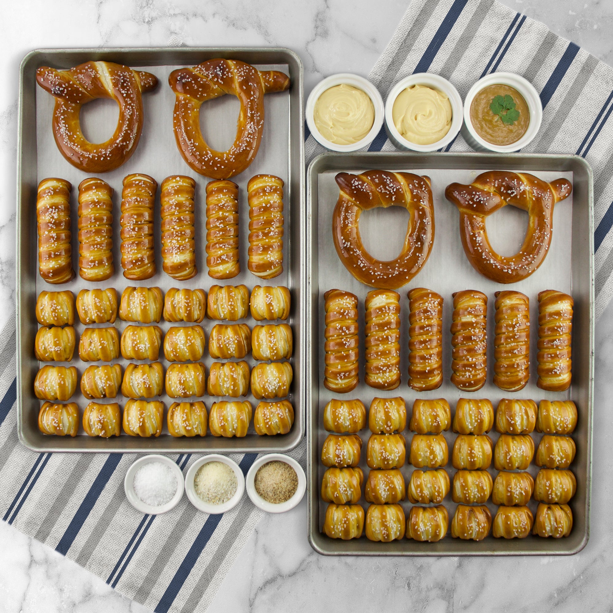 Soft Pretzels, Salts & Sauces Variety Box