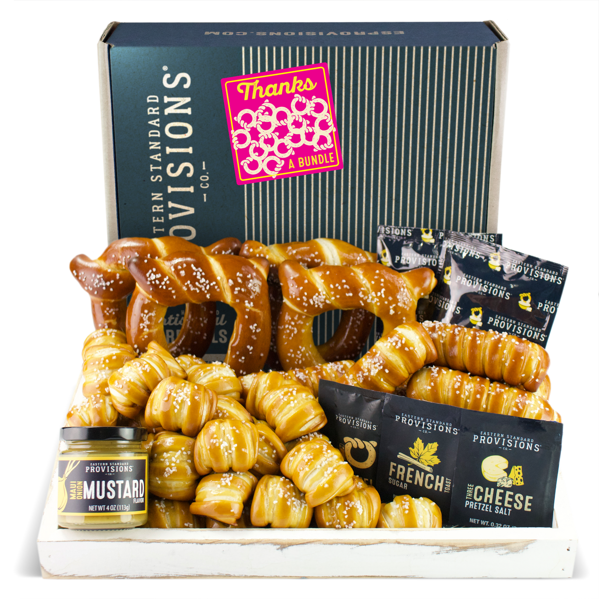 Soft Pretzels, Salts & Sauces Variety Box - Thank You