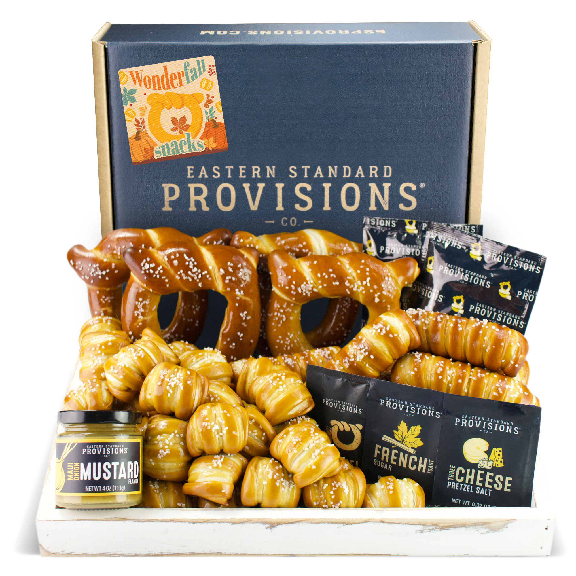 Soft Pretzels, Salts & Sauces Variety Box - Wonderfall
