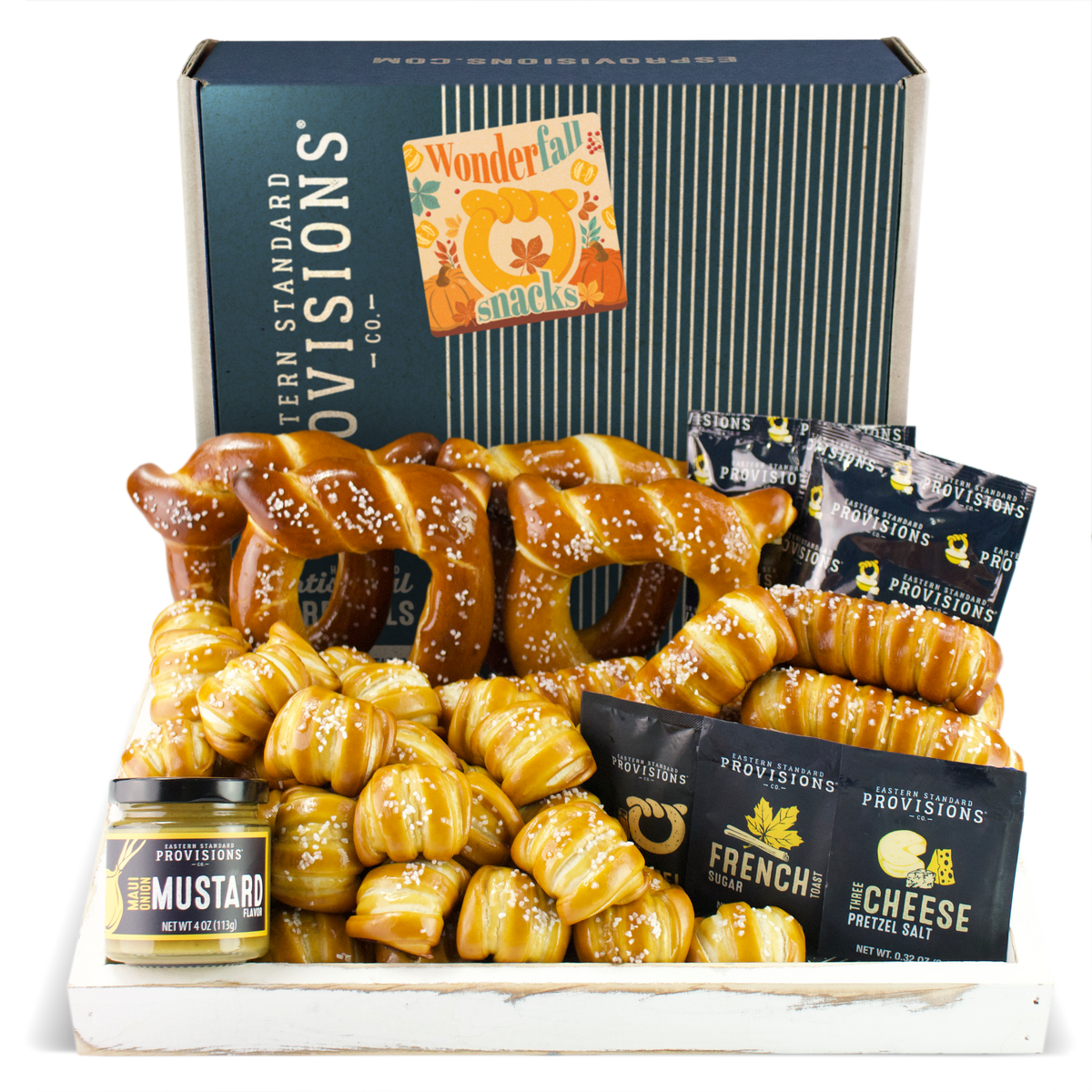 Soft Pretzels, Salts & Sauces Variety Box - Wonderfall