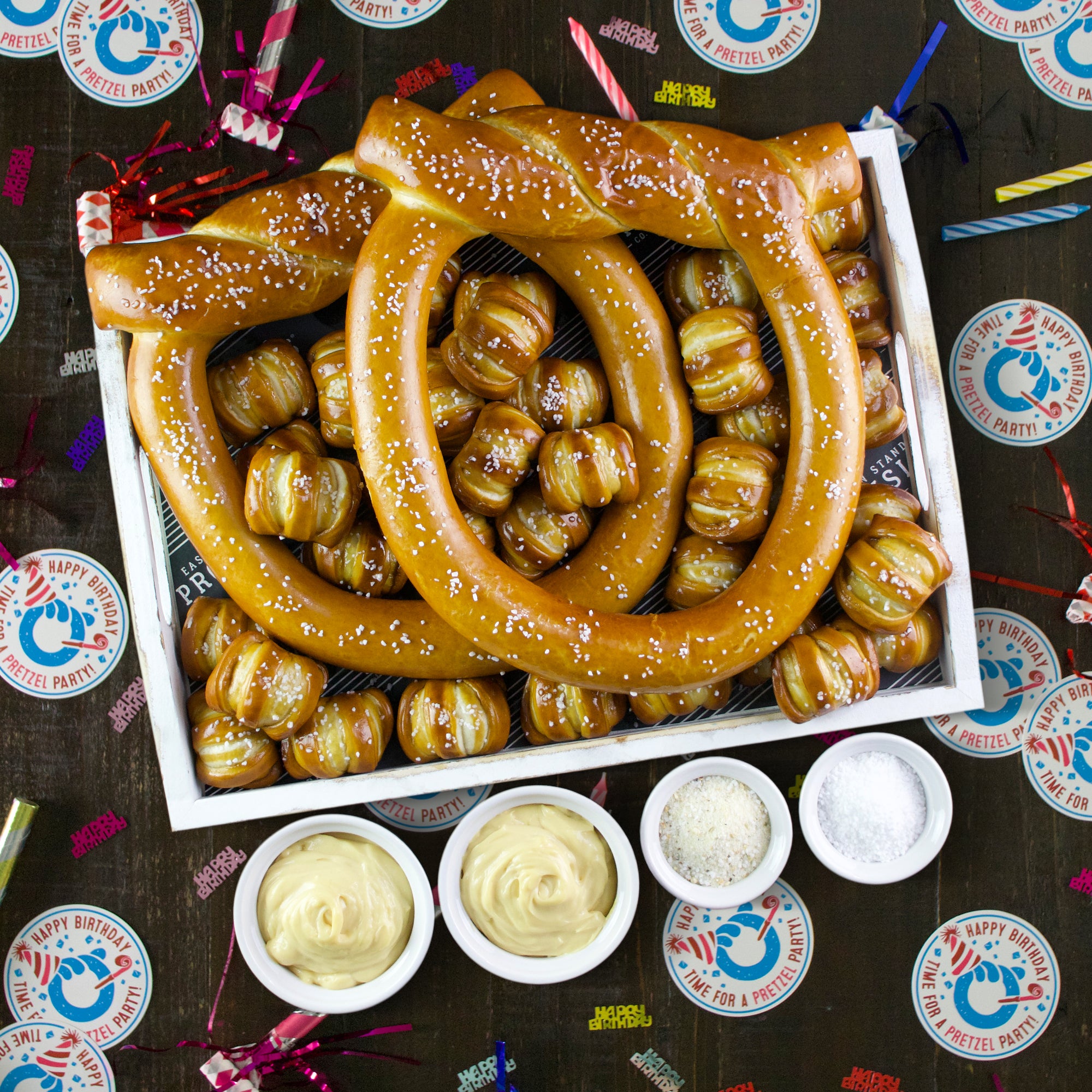 Topknot XL Signature Soft Pretzel Box - Happy Birthday