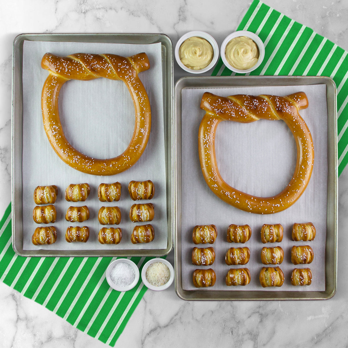 Topknot XL Signature Soft Pretzel Box - Game Day