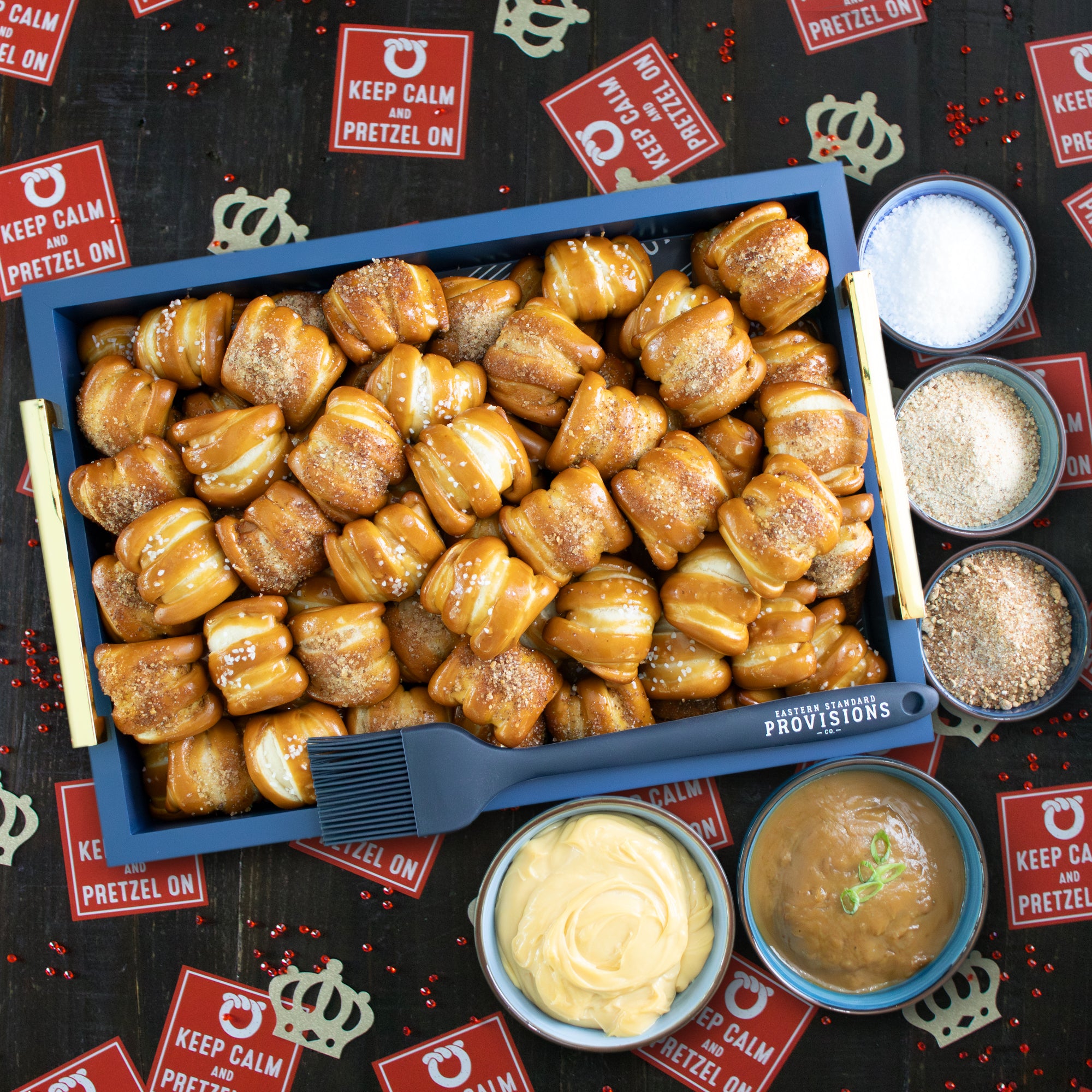 Bonus Edition One-Timer Bites Soft Pretzel Box - Keep Calm