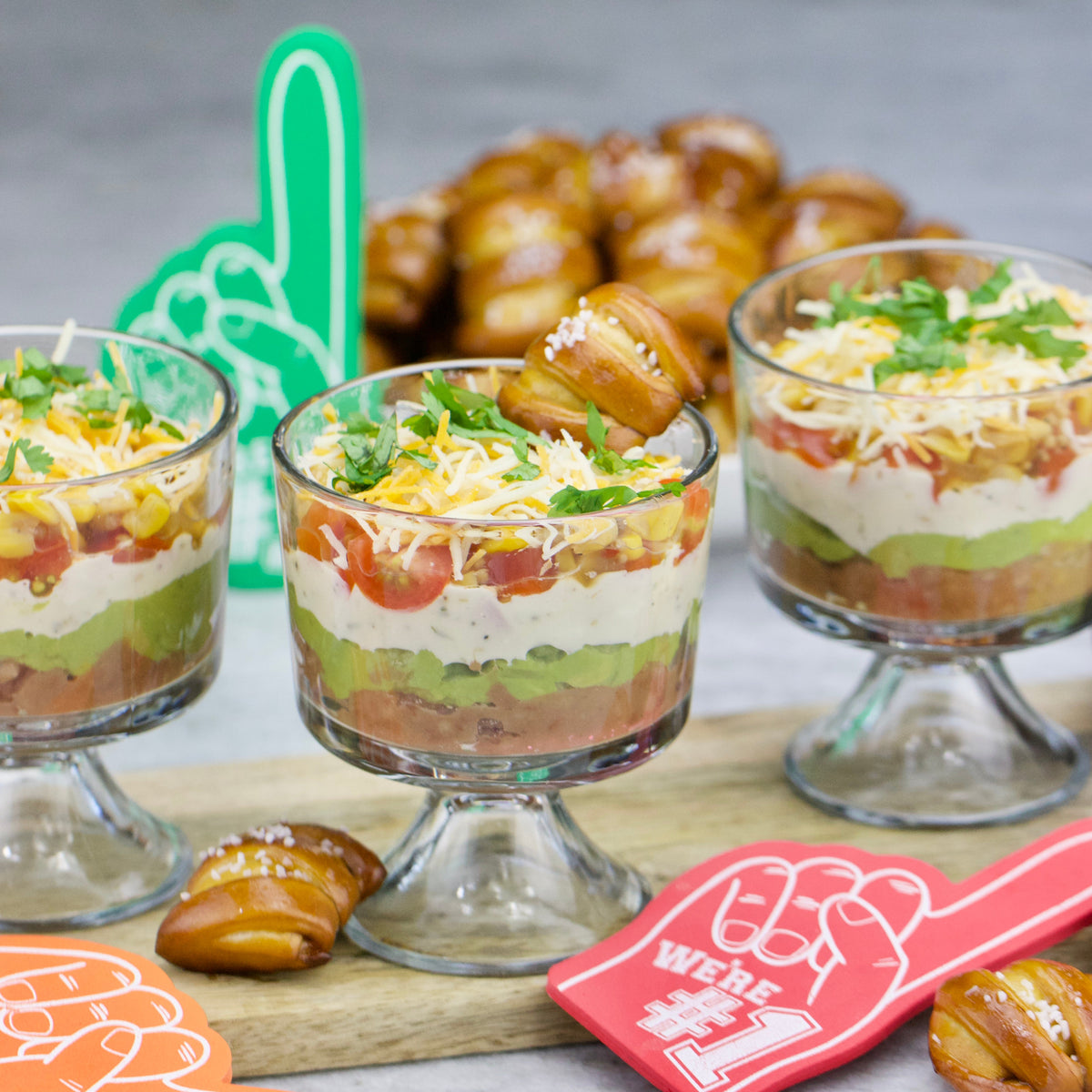 One-Timer Bites Soft Pretzel Box - Game Day