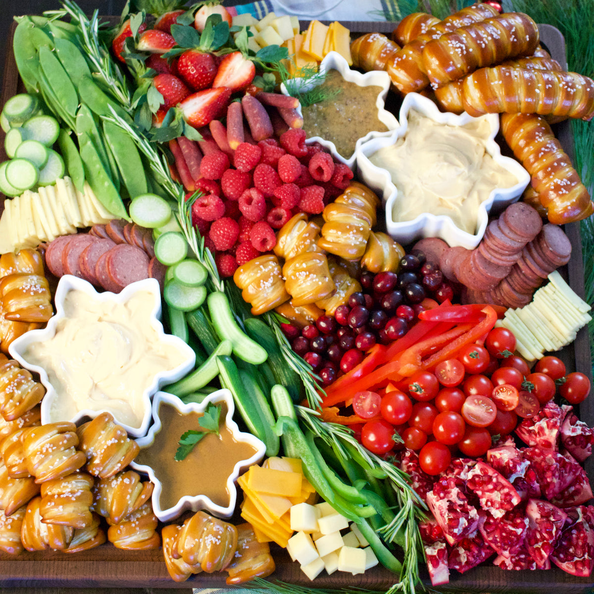 Very Merry Charcuterie Box - Happy Holidays