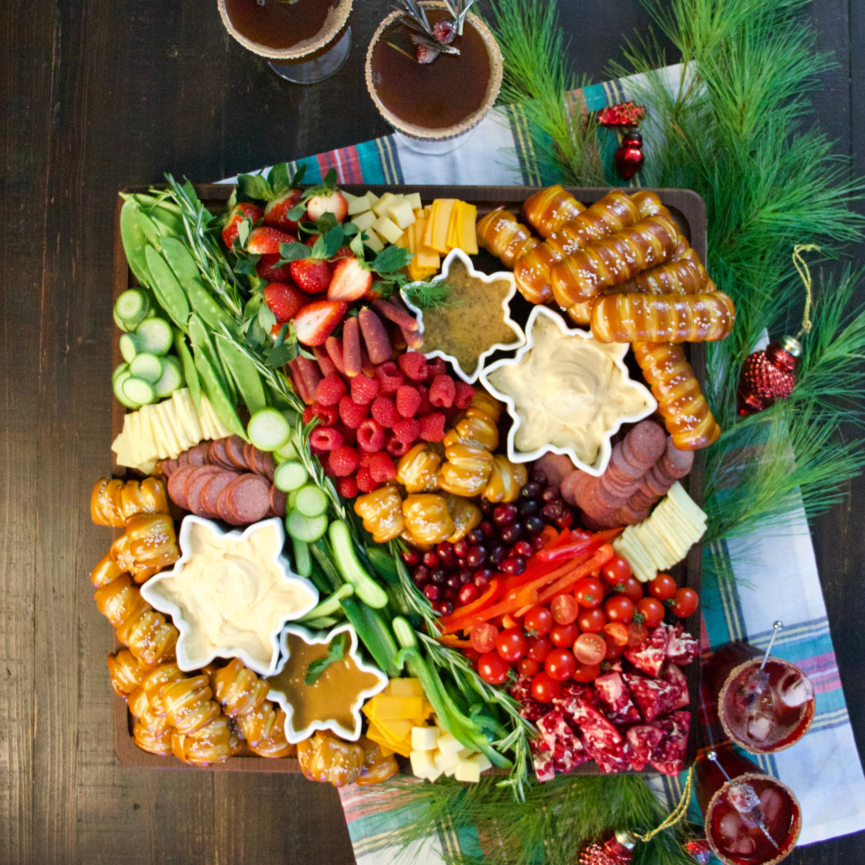 Soft Pretzels, Sauces & Salts Variety Box - Happy Holidays