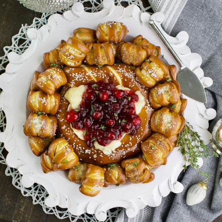 Pull Apart Pretzel, Brie, and Cranberry Bowl - Eastern Standard Provisions