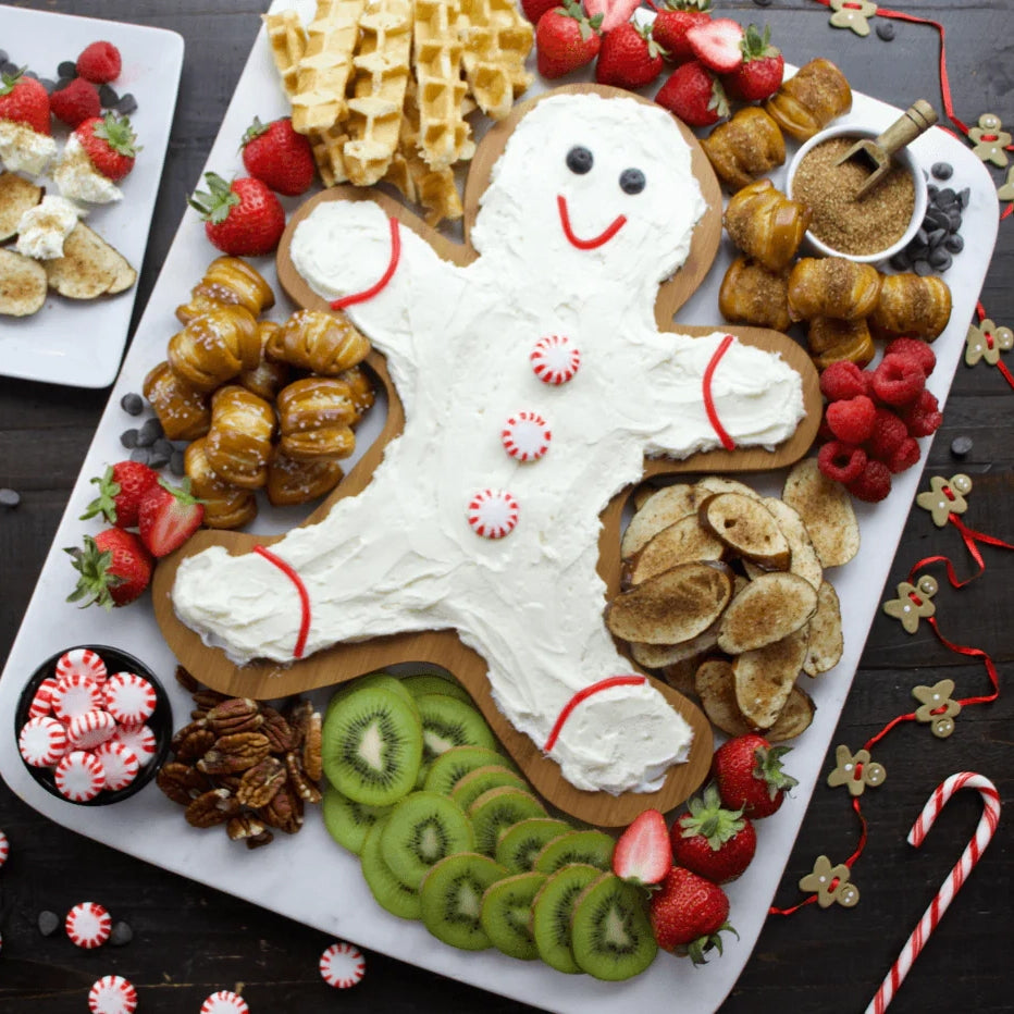 Gingerbread Man Cream Cheese Board