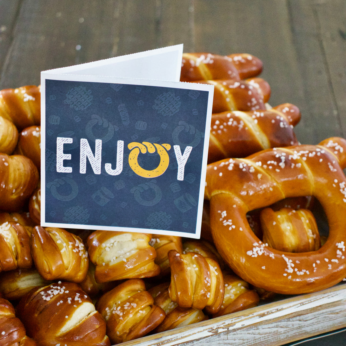 ONE-TIMER BITES SOFT PRETZEL BOX - Happy Birthday