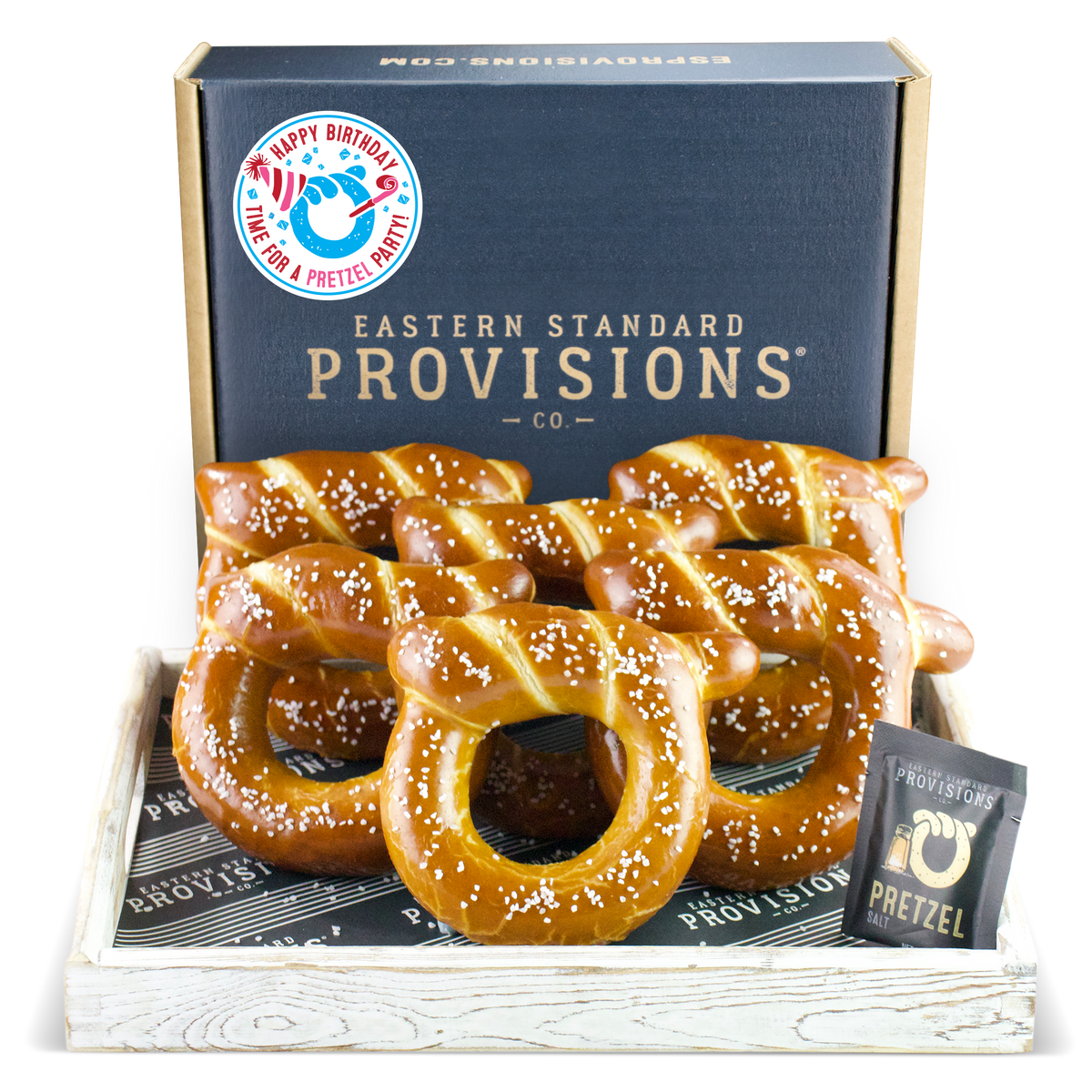 WHEELHOUSE SIGNATURE SOFT PRETZEL BOX - Happy Birthday