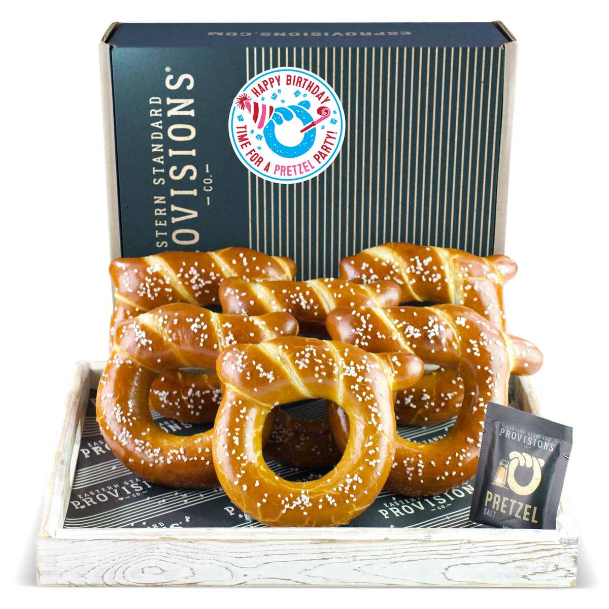 Wheelhouse Signature Soft Pretzel Box - Happy Birthday