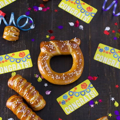 Bonus Edition One-Timer Bites Soft Pretzel Box - Congrats