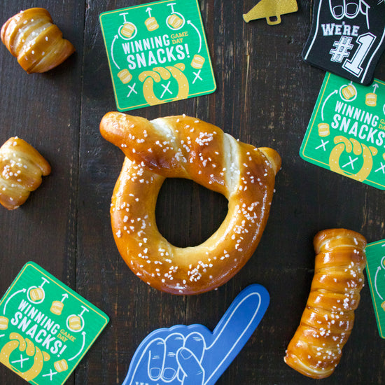 ONE-TIMER BITES SOFT PRETZEL BOX - Football