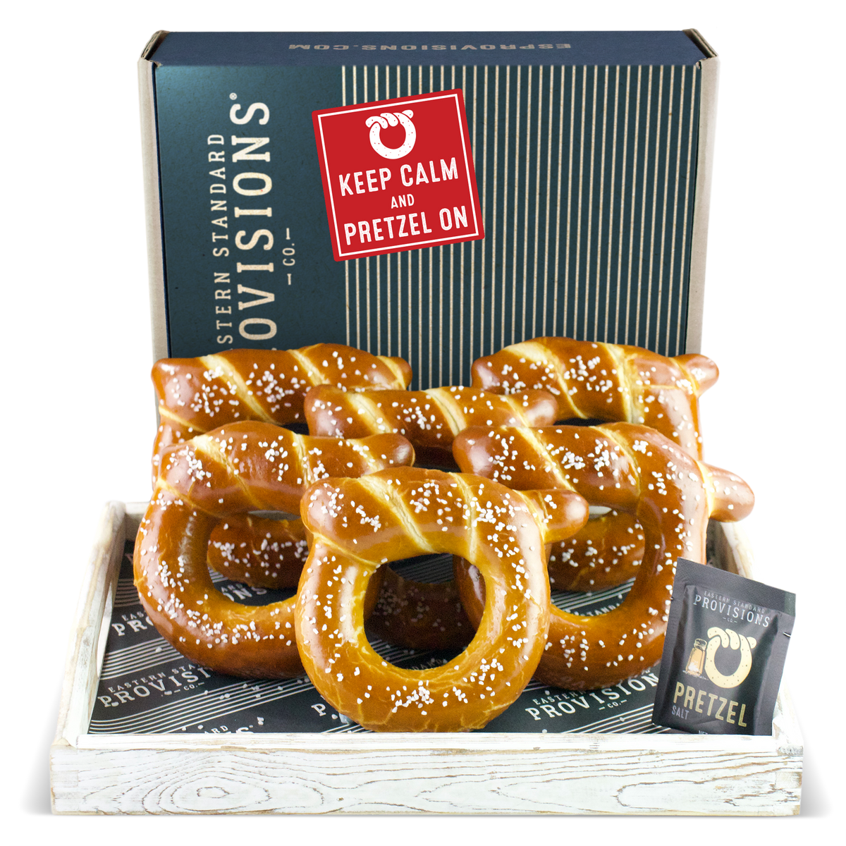 Wheelhouse Signature Soft Pretzel Box - Keep Calm & Pretzel On
