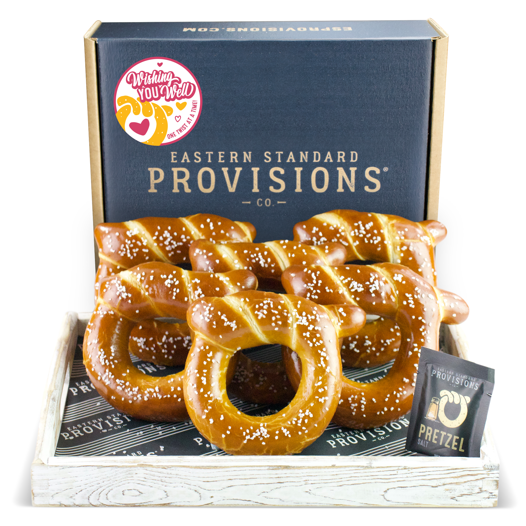 WHEELHOUSE SIGNATURE SOFT PRETZEL BOX - Well Wishes
