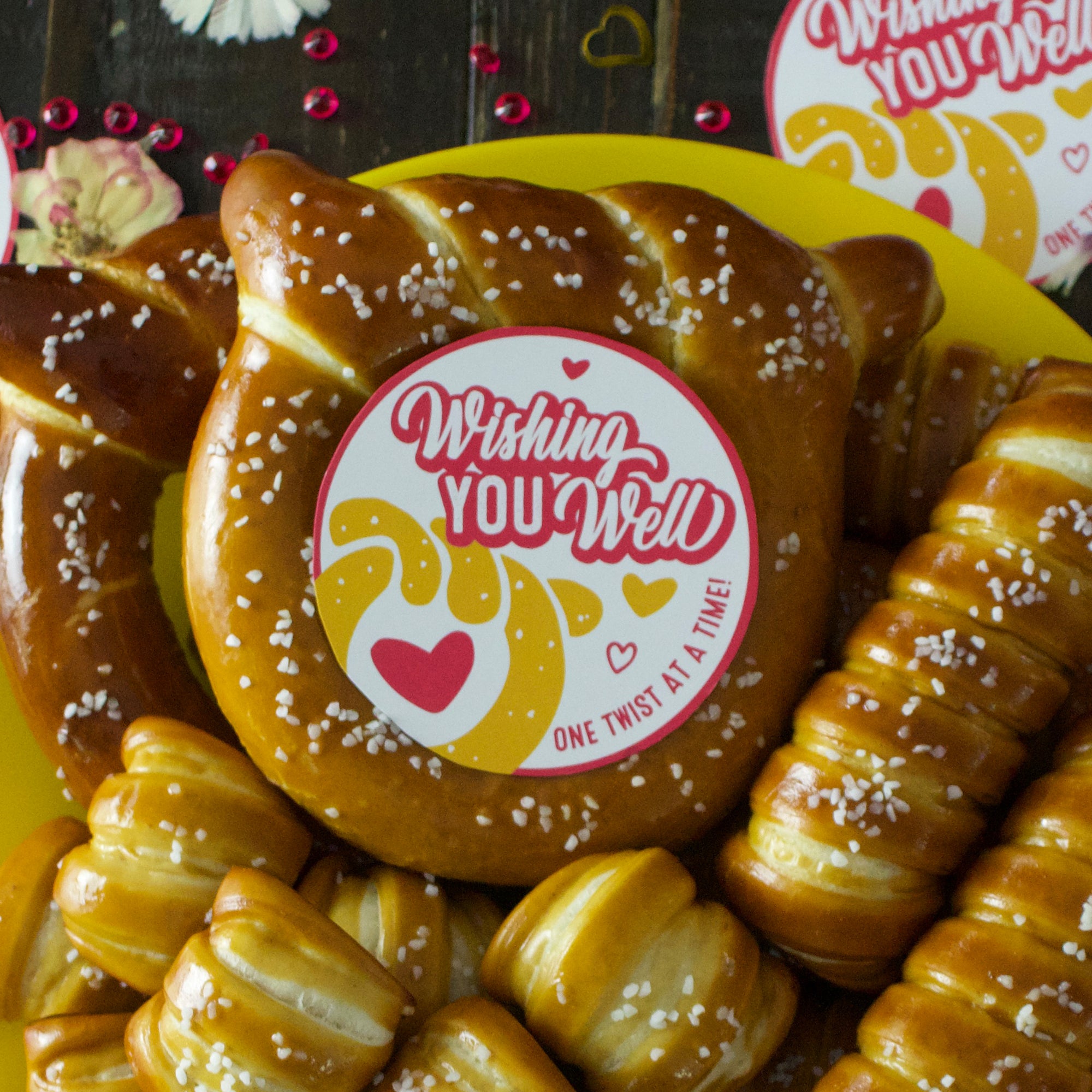 Bonus Edition One-Timer Bites Soft Pretzel Box - Well Wishes