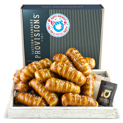 Turnbuckle Sticks Soft Pretzel Box - Happy Birthday