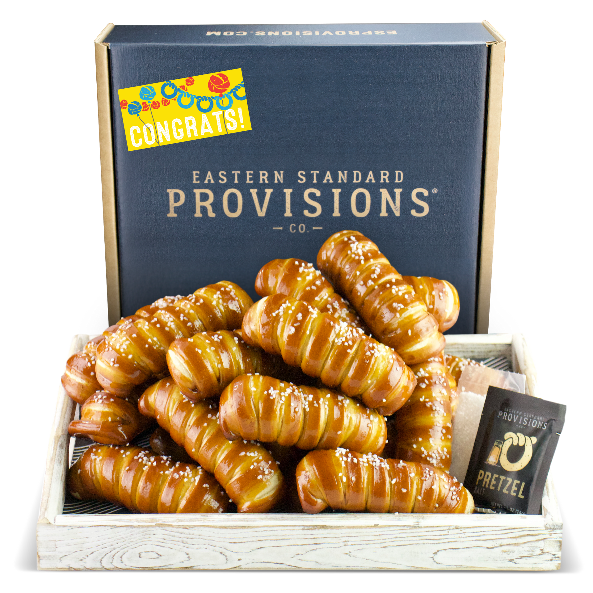 Turnbuckle Soft Pretzel Box - Congratulations – Eastern Standard