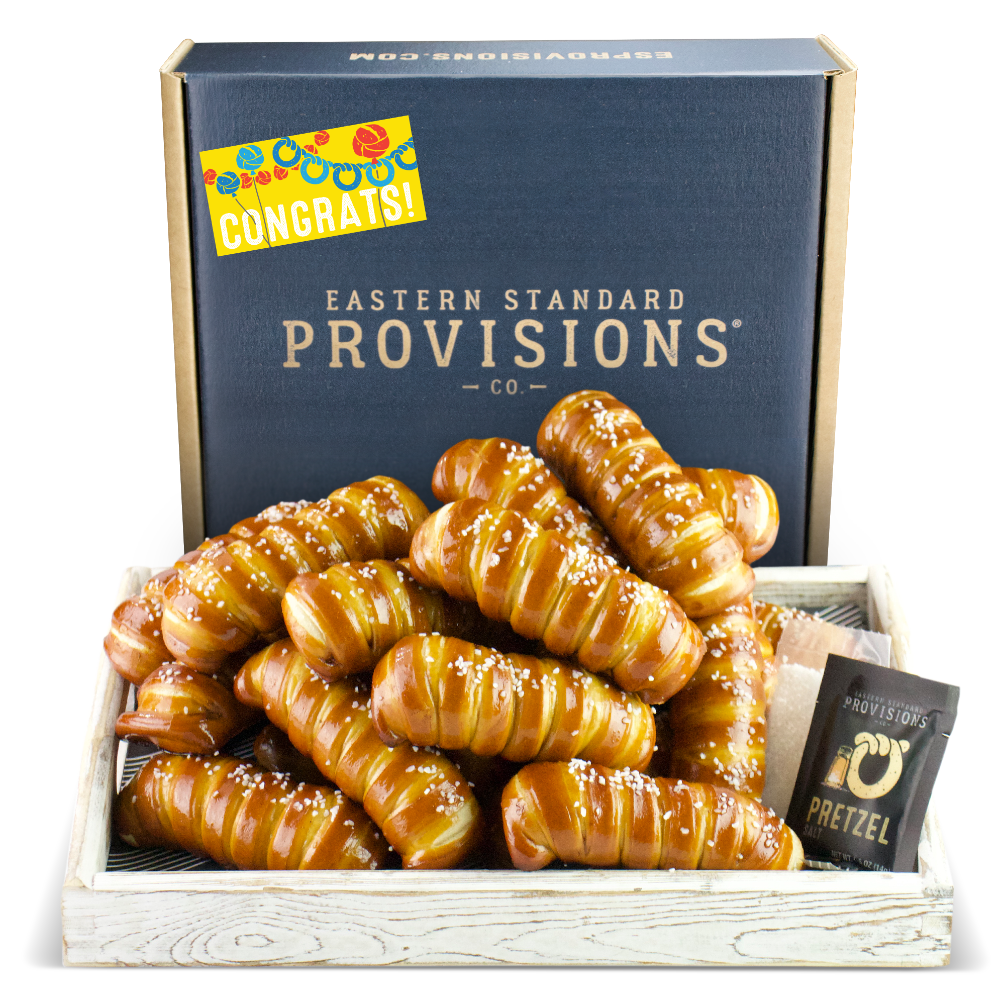 TURNBUCKLE STICKS SOFT PRETZEL BOX - Congratulations
