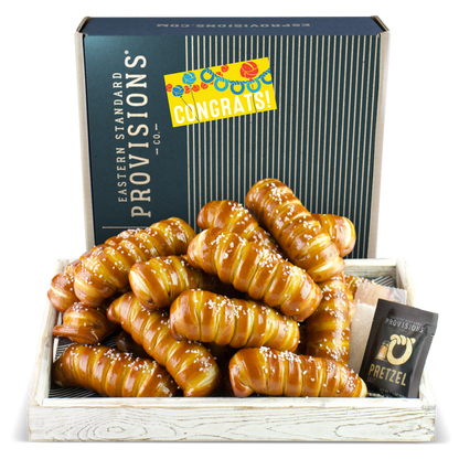 Turnbuckle Sticks Soft Pretzel Box - Congratulations