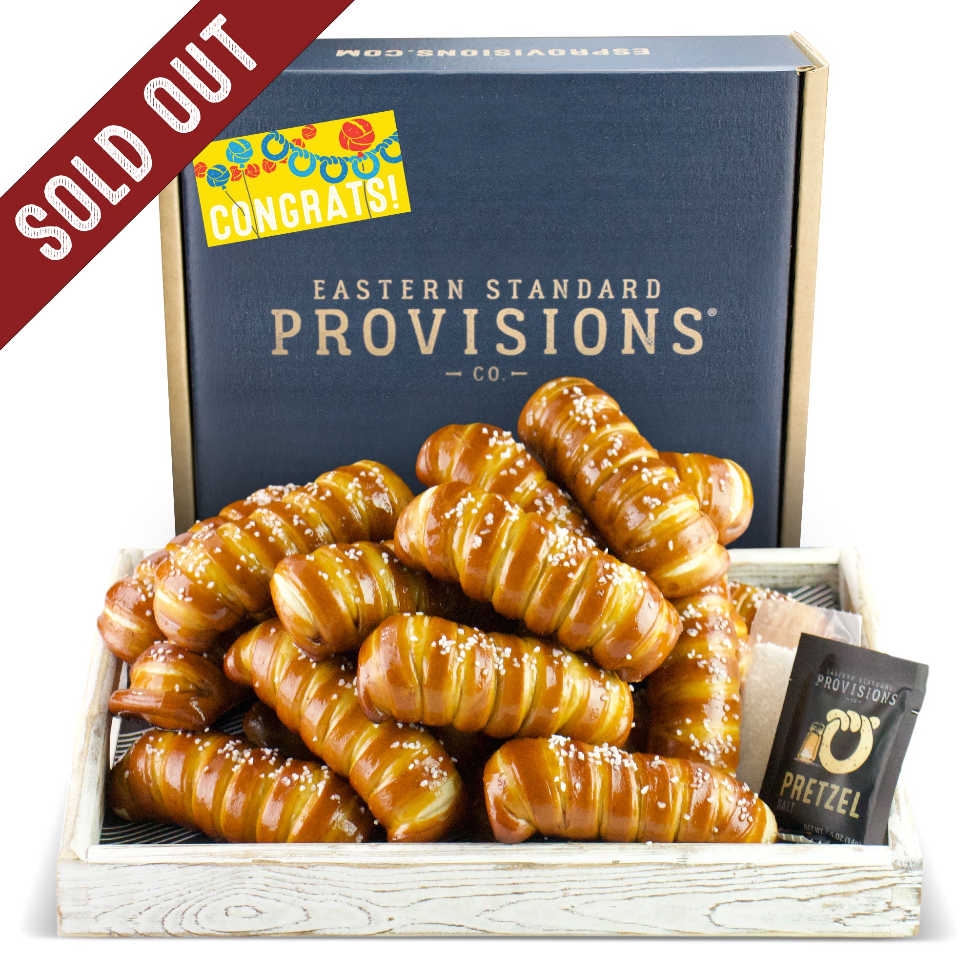 Turnbuckle Soft Pretzel Box - Congratulations